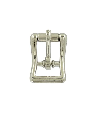 1/2" Nickel, 19x30mm Center Bar Buckle, Zinc Alloy - Image 2