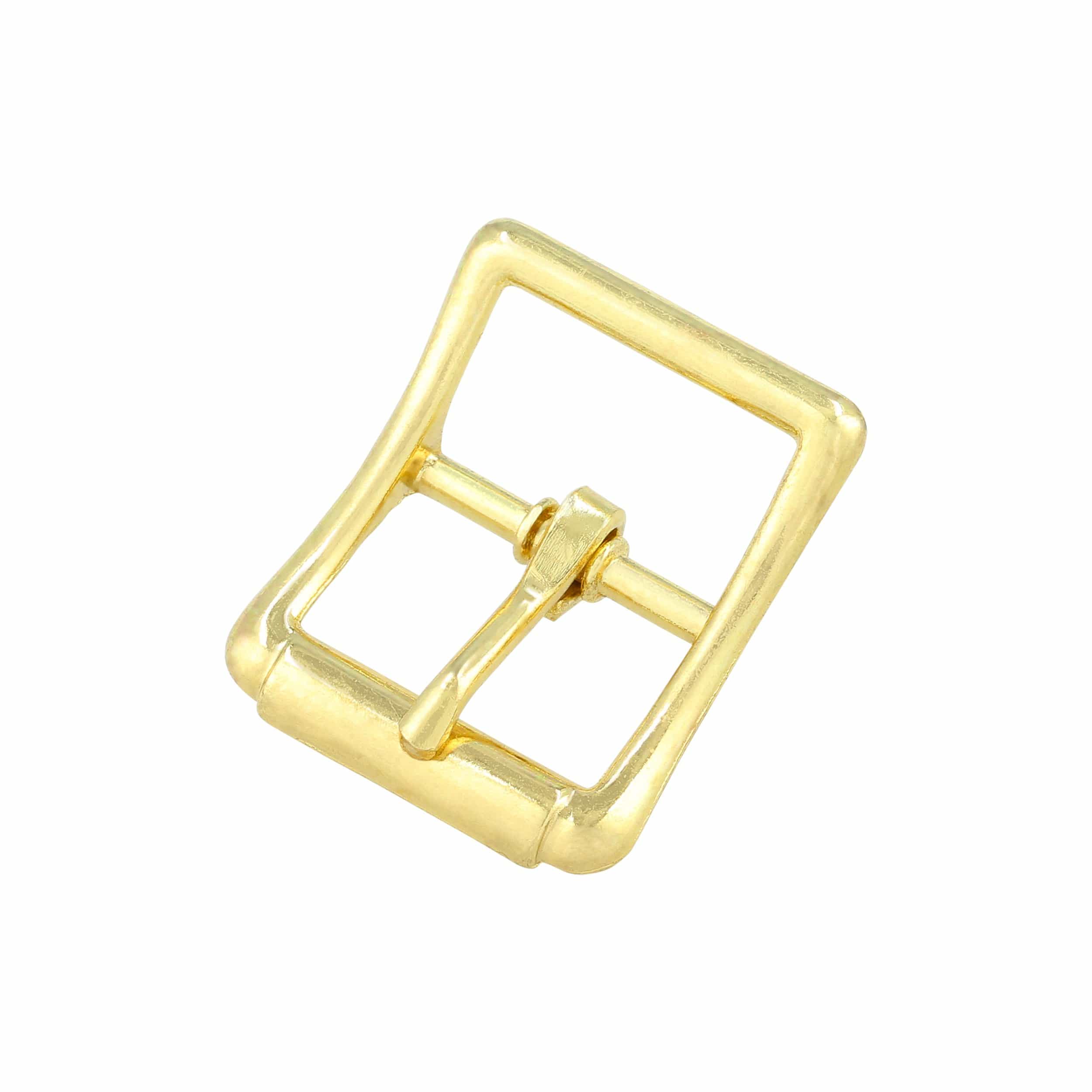 1" Brass, Imitation Roller Center Bar Buckle, Zinc Alloy - Image 2