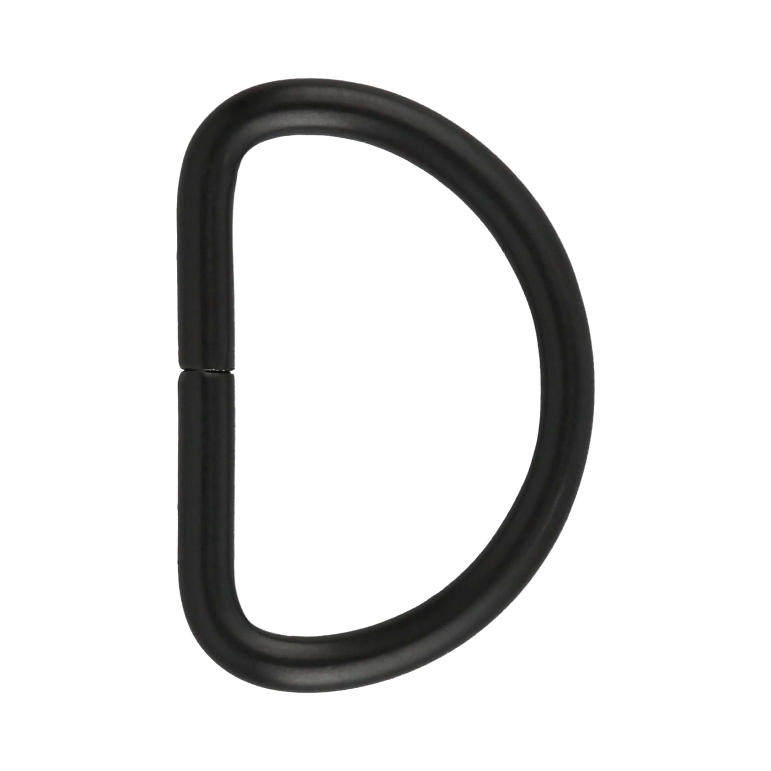 1/2" Matte Black, Split D Ring Light, Steel