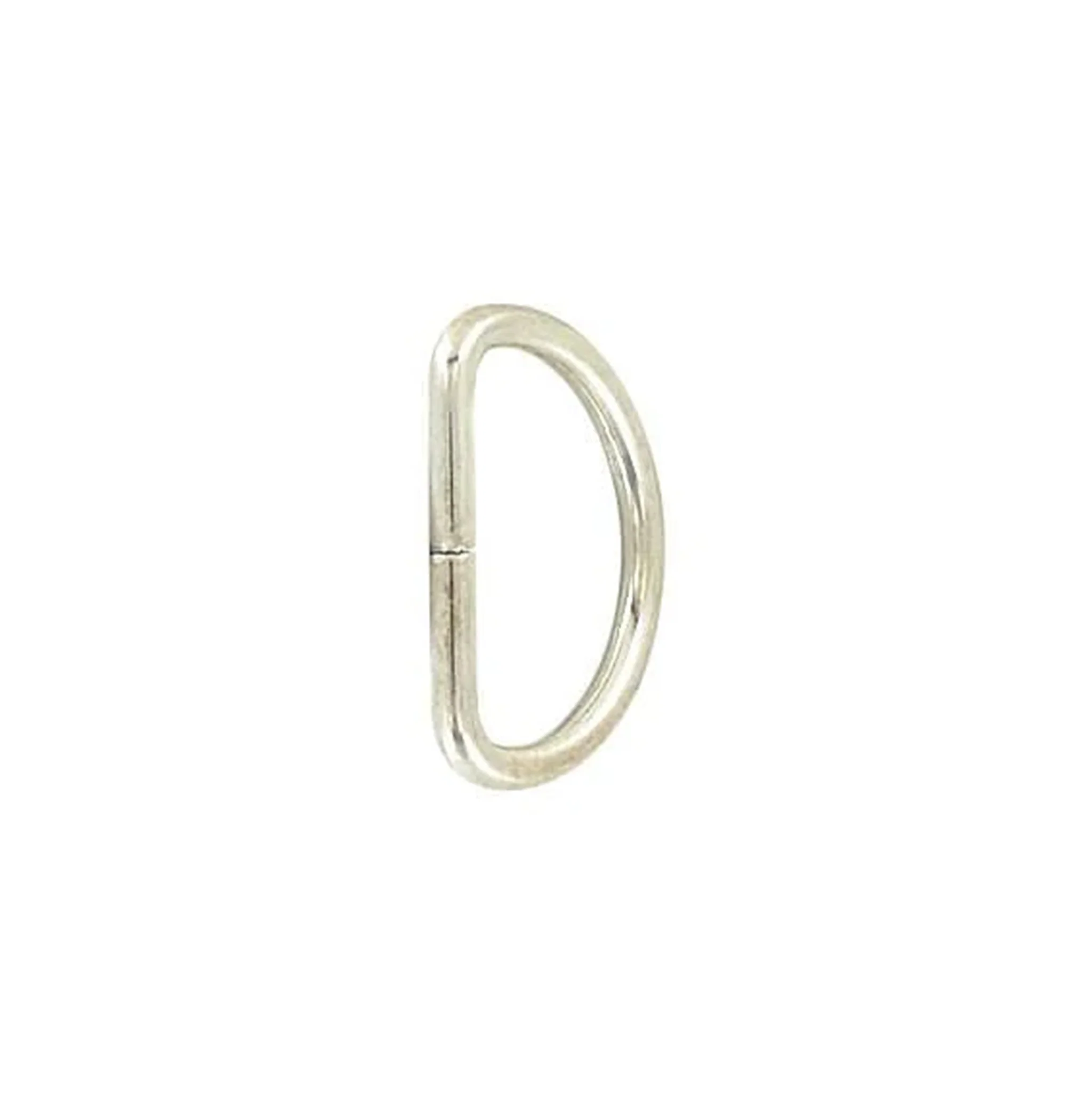 1/2" Shiny Nickel, Split D Ring Light, Steel - Image 3
