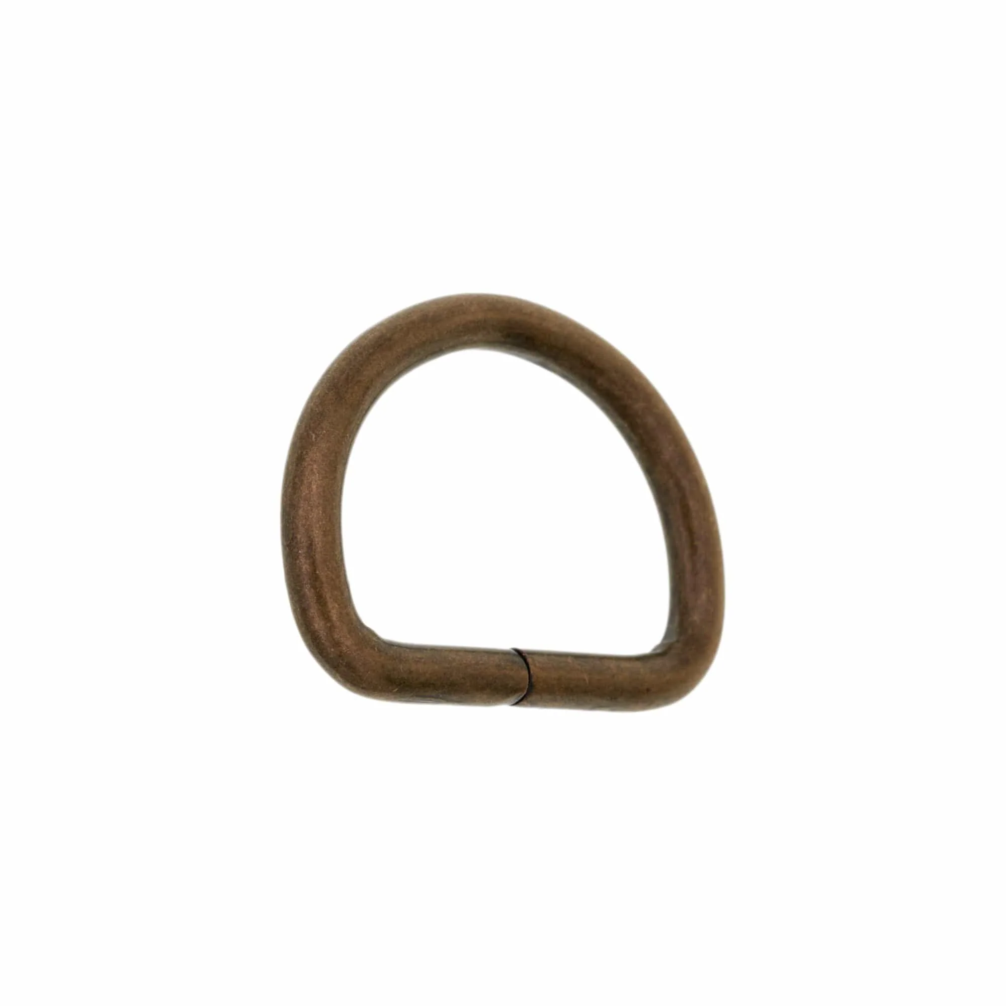 3/4" Antique Brass, Split D-Ring, Steel - Image 2