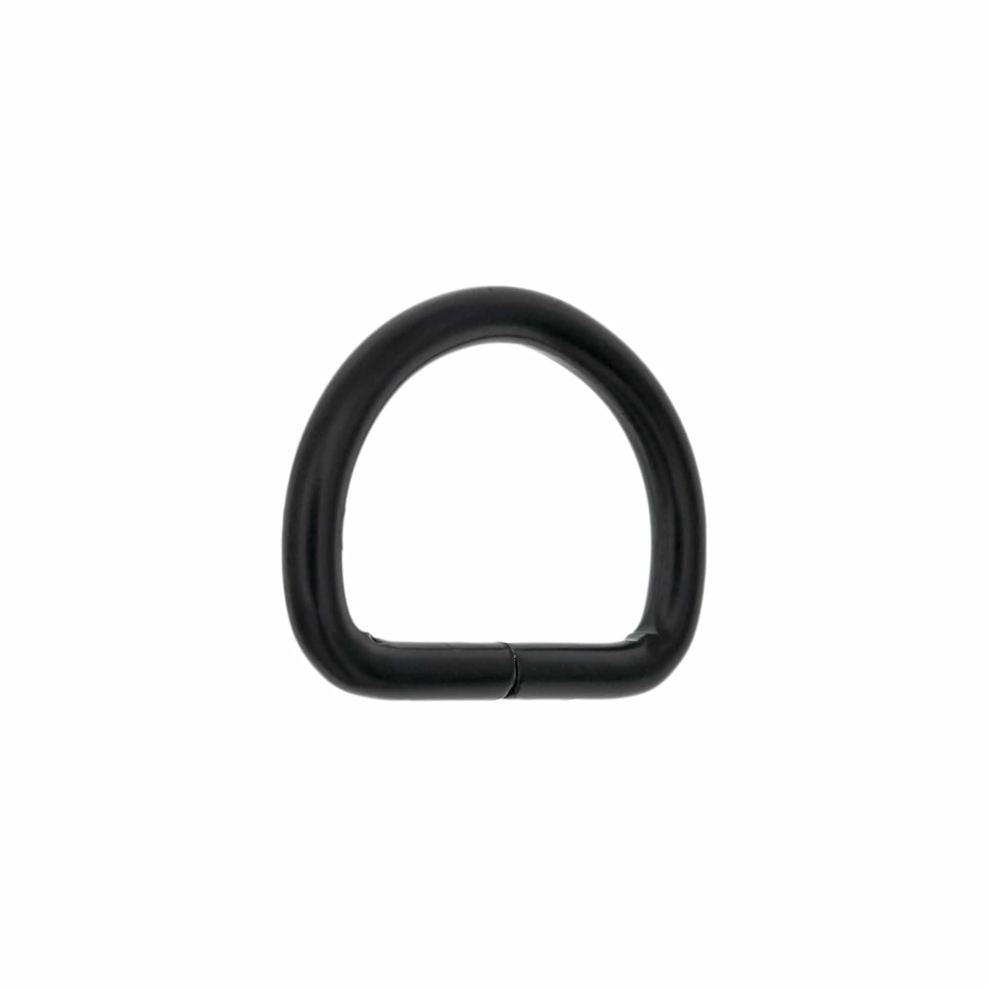 3/4" Matte Black, Split D-Ring, Steel - Image 2