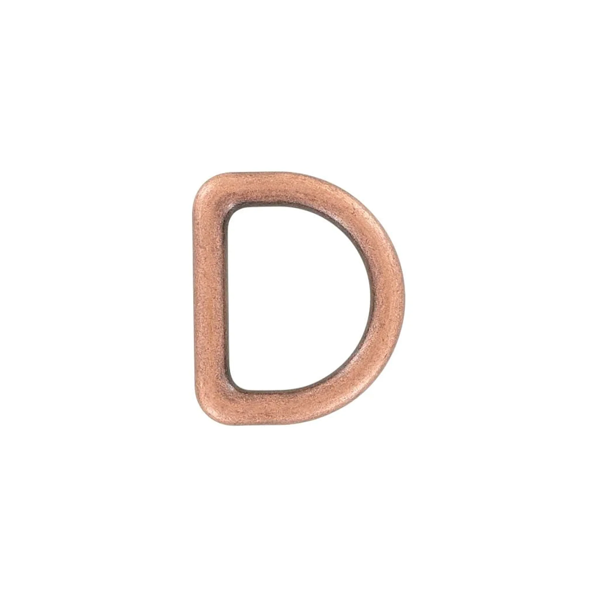 1" Antique Copper, Cast D-Ring, Zinc Alloy