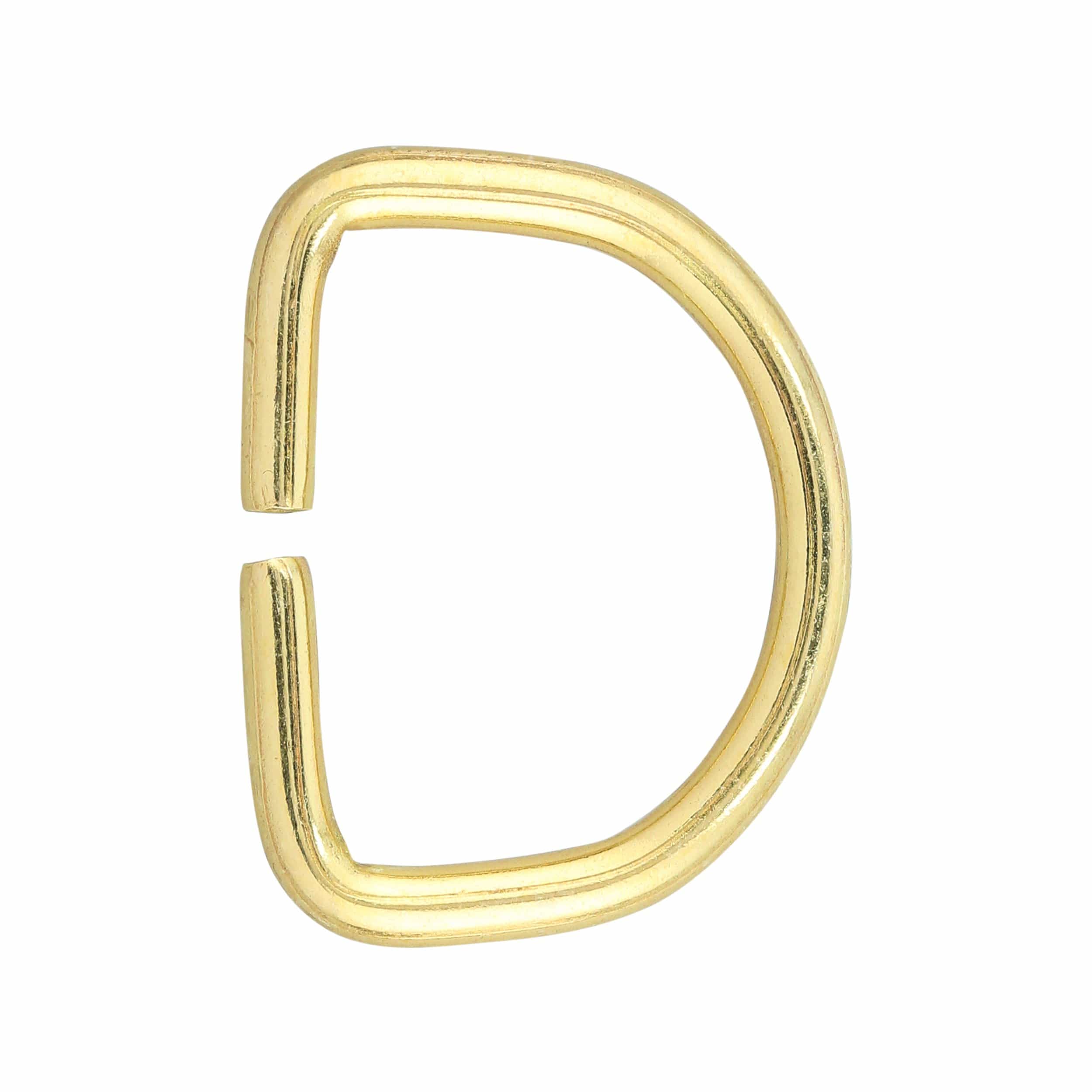 1 1/2" Brass, Split D ring, Solid brass