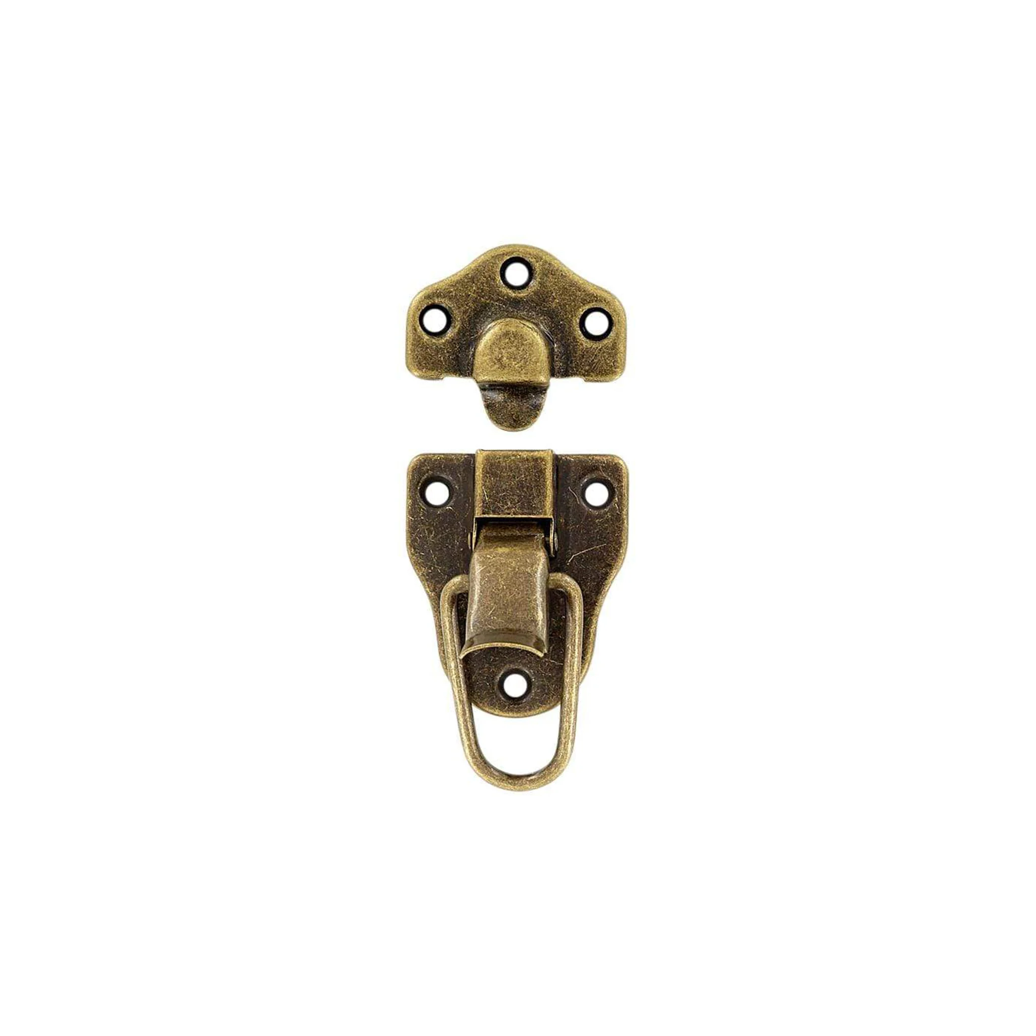 3 1/4" Antique Brass, Drawbolt, Steel - Image 4