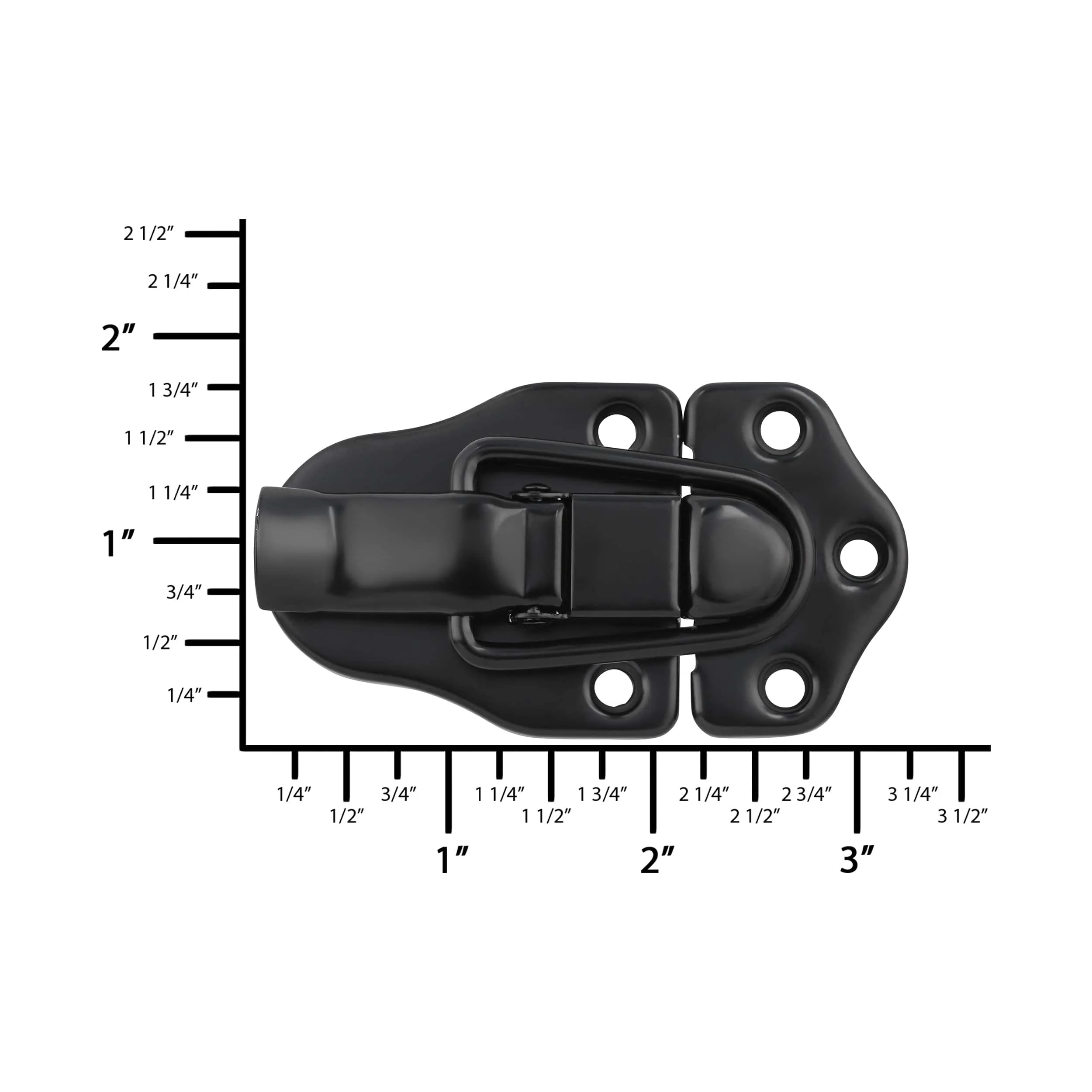 3 1/4" Black, Drawbolt, Steel - Image 5