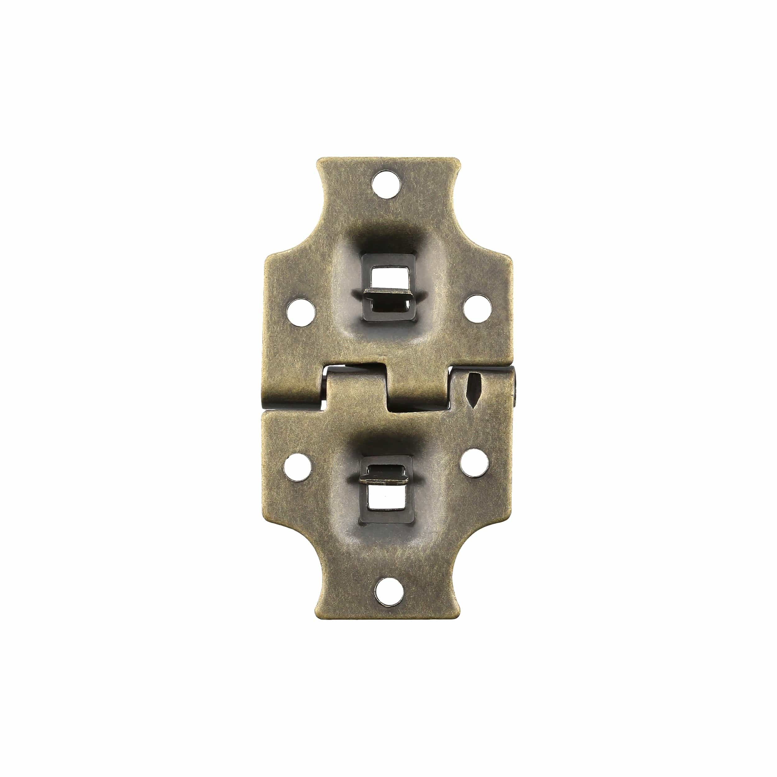 1 1/2" Antique Brass, Stop Hinge Plate, Steel - Image 2