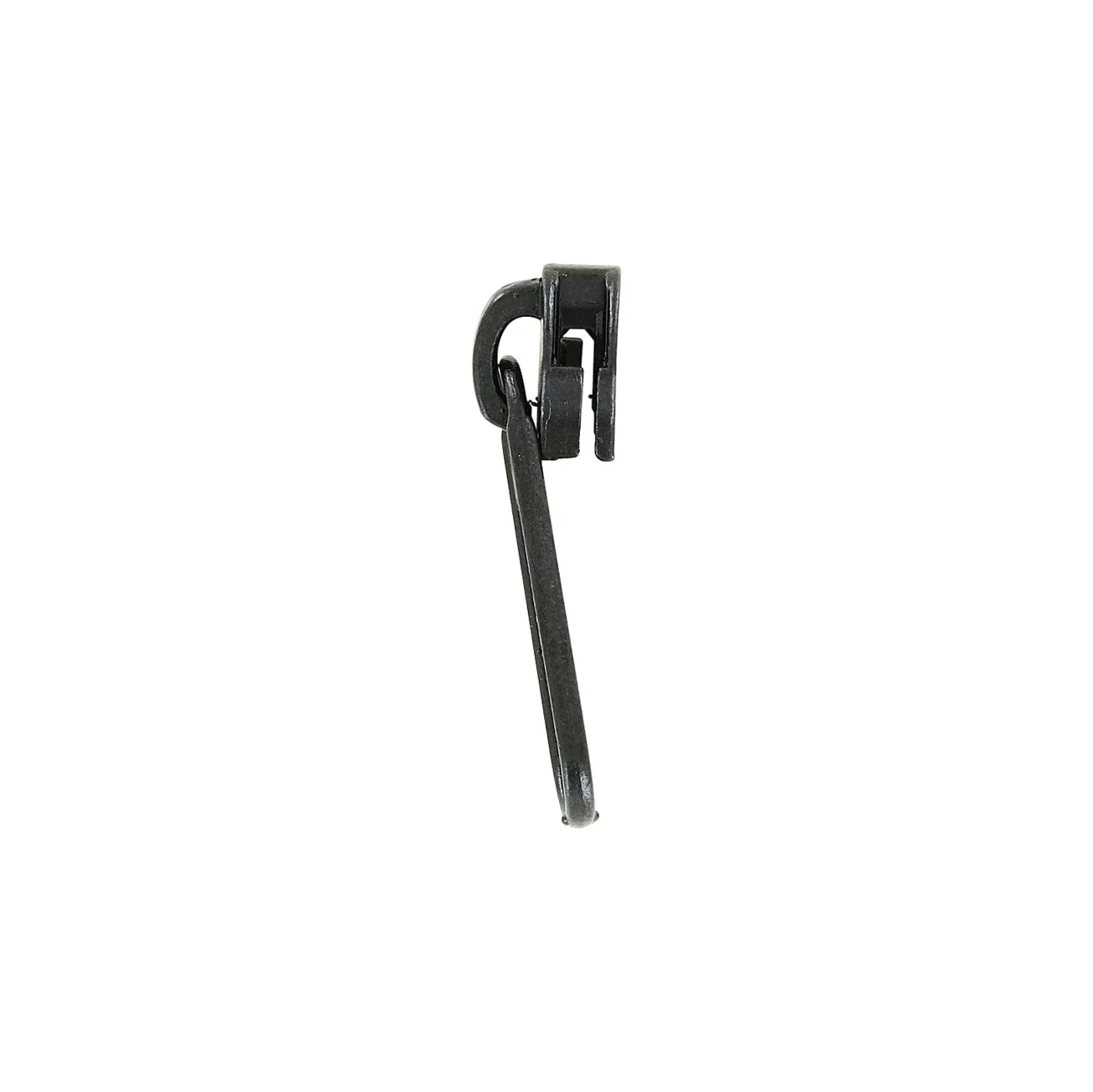 #5 Black, Coil, Dunlap Long Tab Semi-Swivel Zipper Slider, Zinc Alloy - Image 3