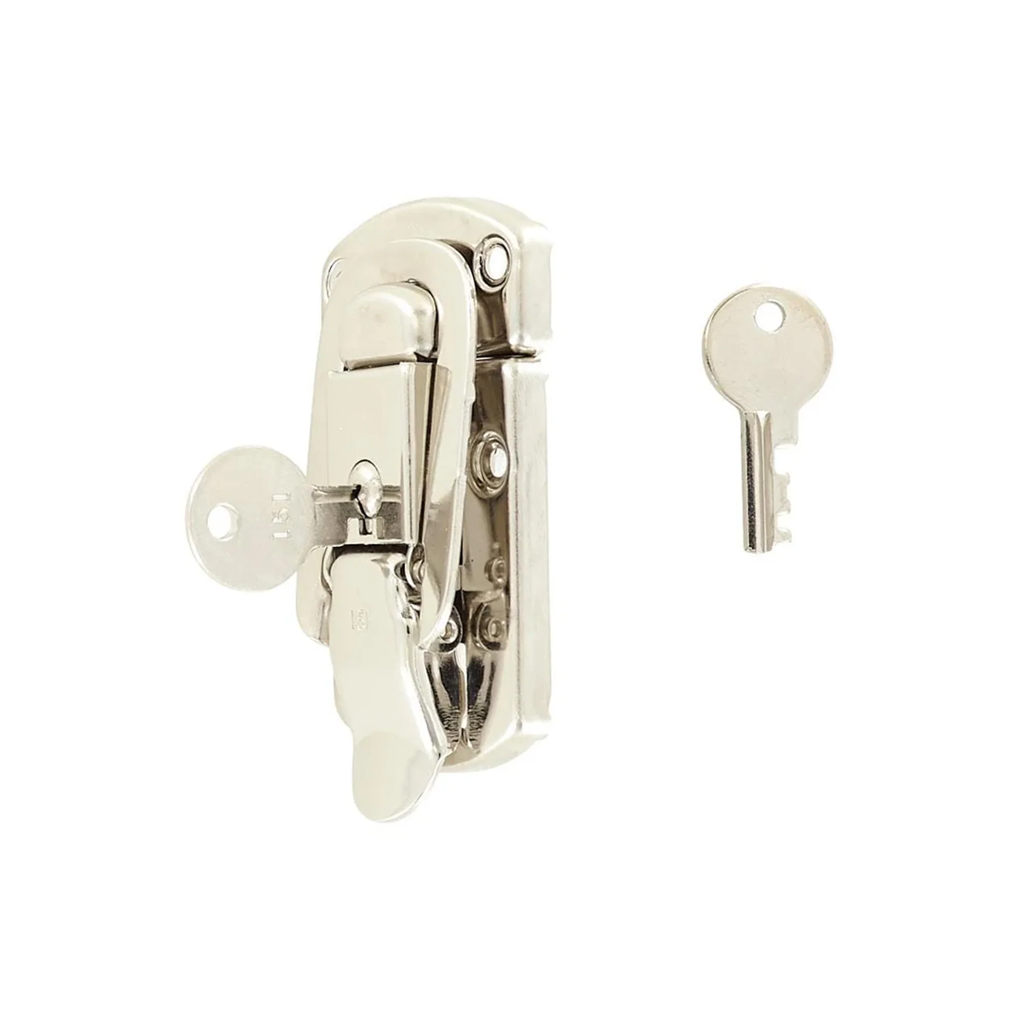 3" Nickel, Locking Drawbolt, Steel - Image 3