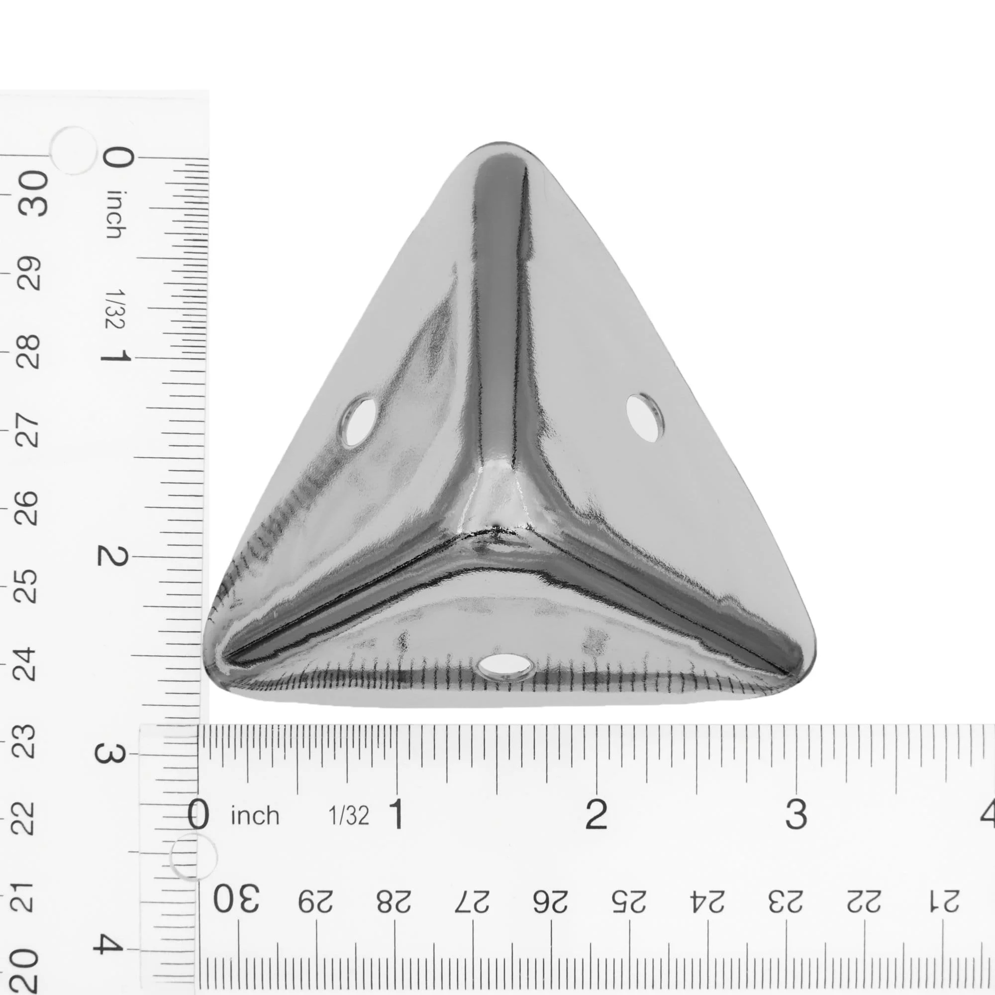 2 1/4" Shiny Nickel, Corner, Steel - Image 5