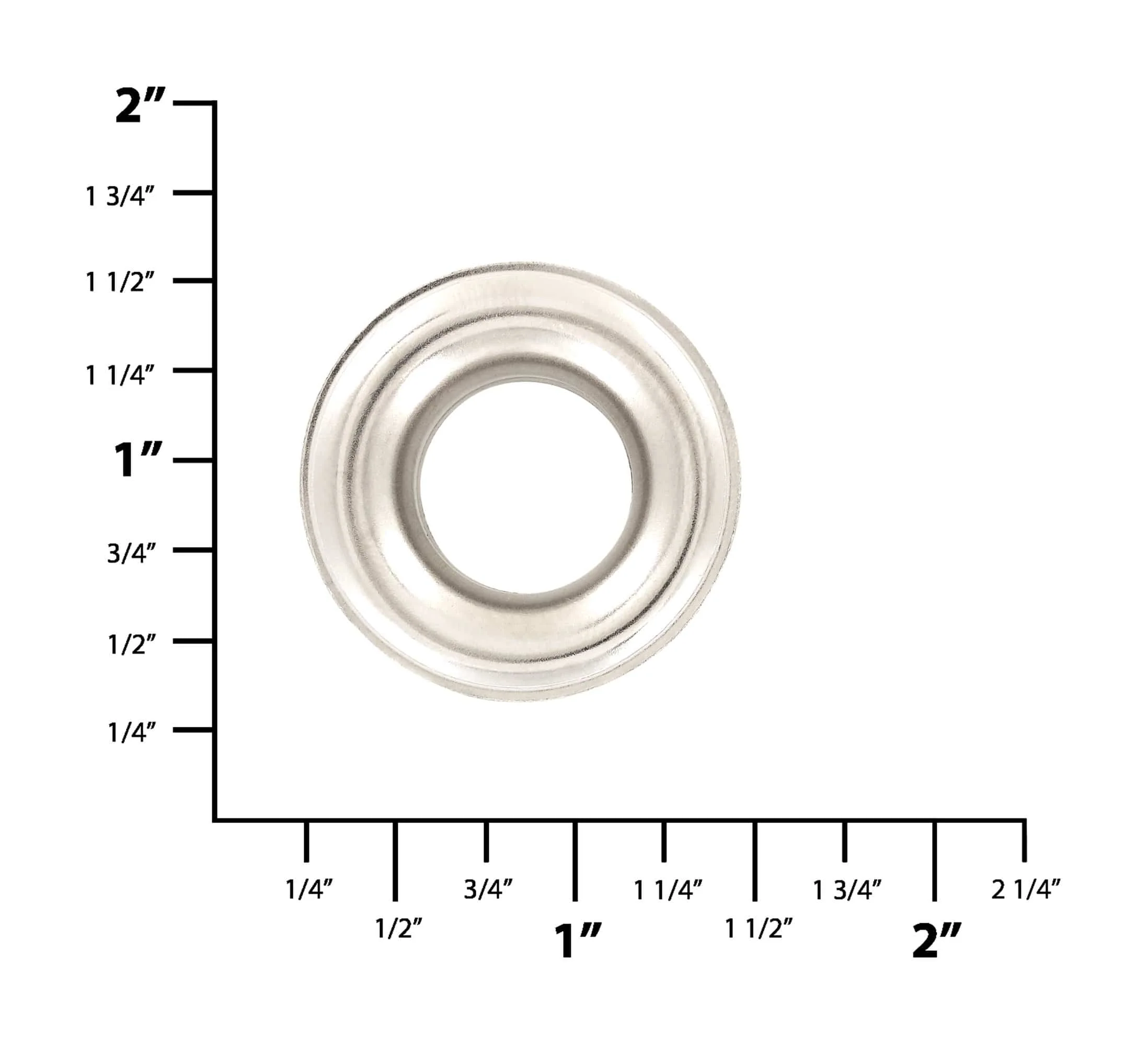 #5 Nickel, Grommet with Washer, Solid Brass - Image 8