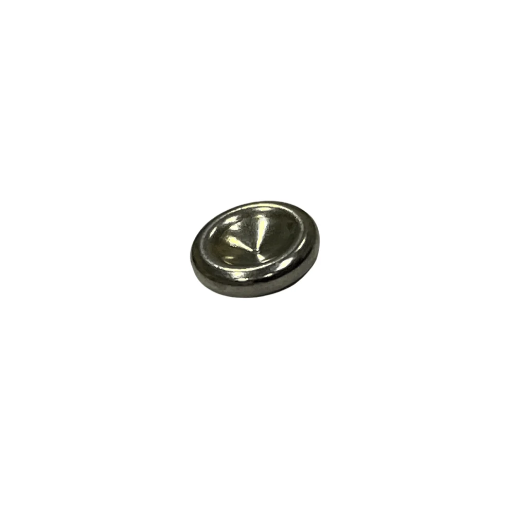 8.4mm Nickel, Seamed Rivet Cap, Steel - Image 3