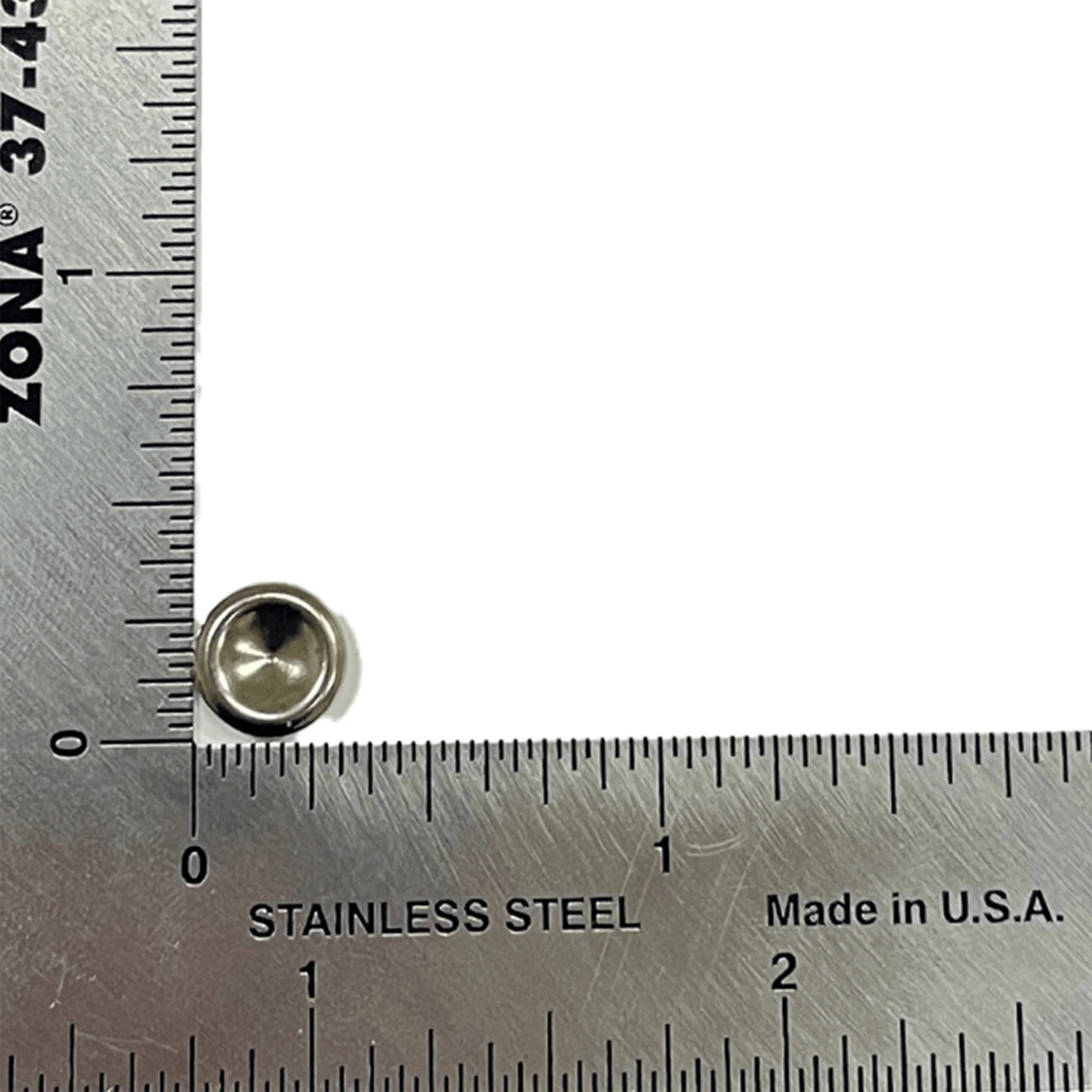 8.4mm Nickel, Seamed Rivet Cap, Steel - Image 4