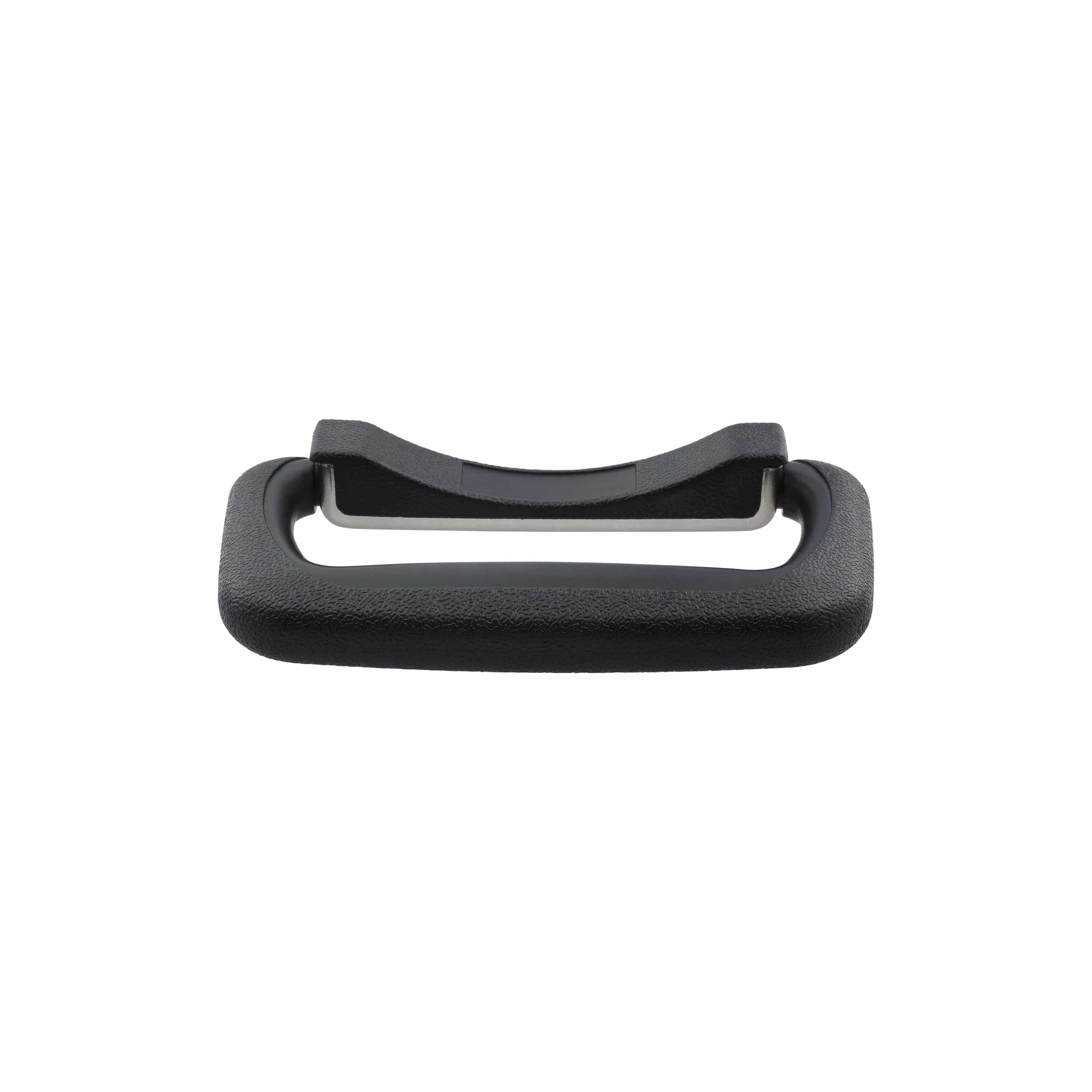 3 3/4" Black, Post Style Handle with Mounting Plate, Plastic - Image 2