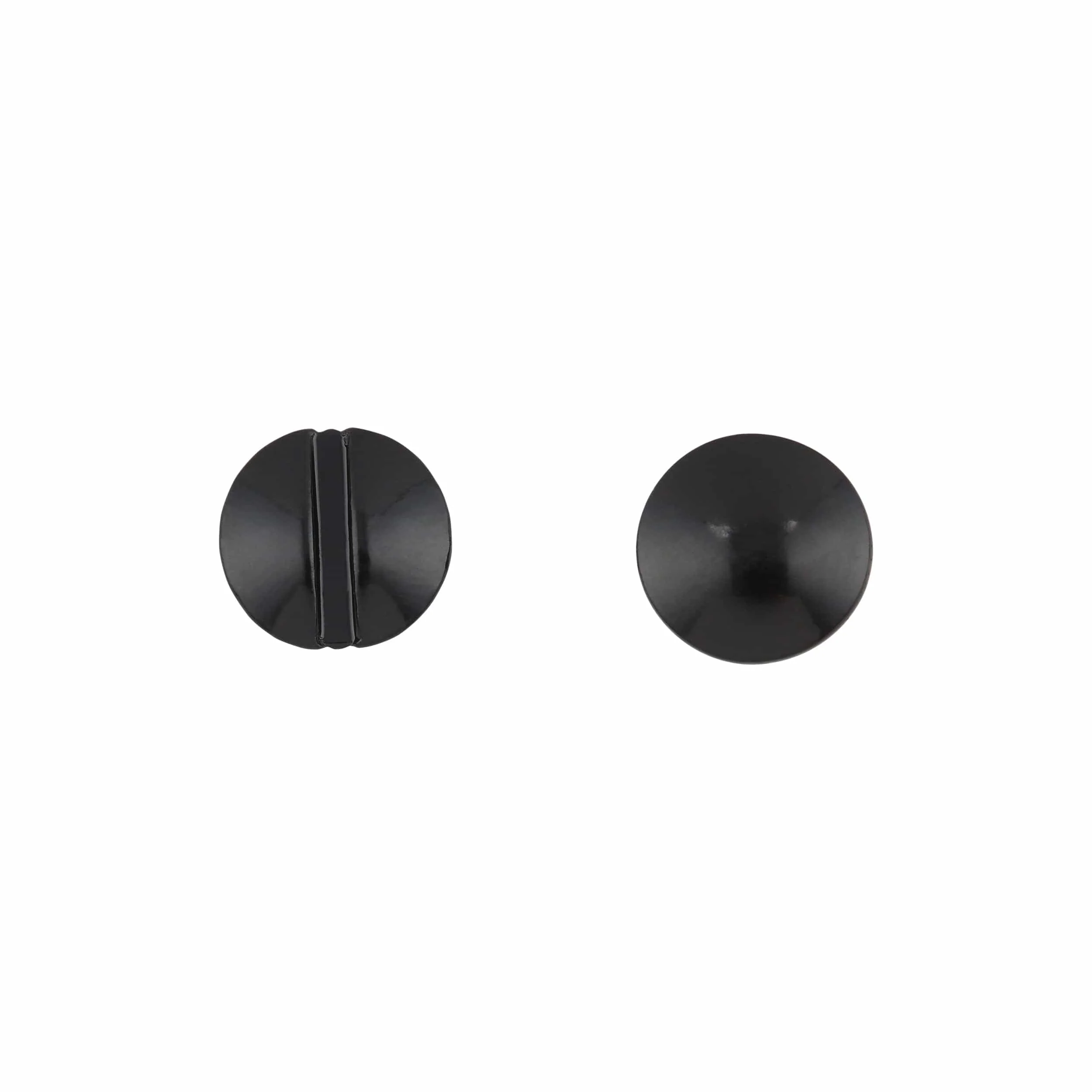 3/8" Glossy Black, Chicago Screw, Solid Brass PK10 - Image 3