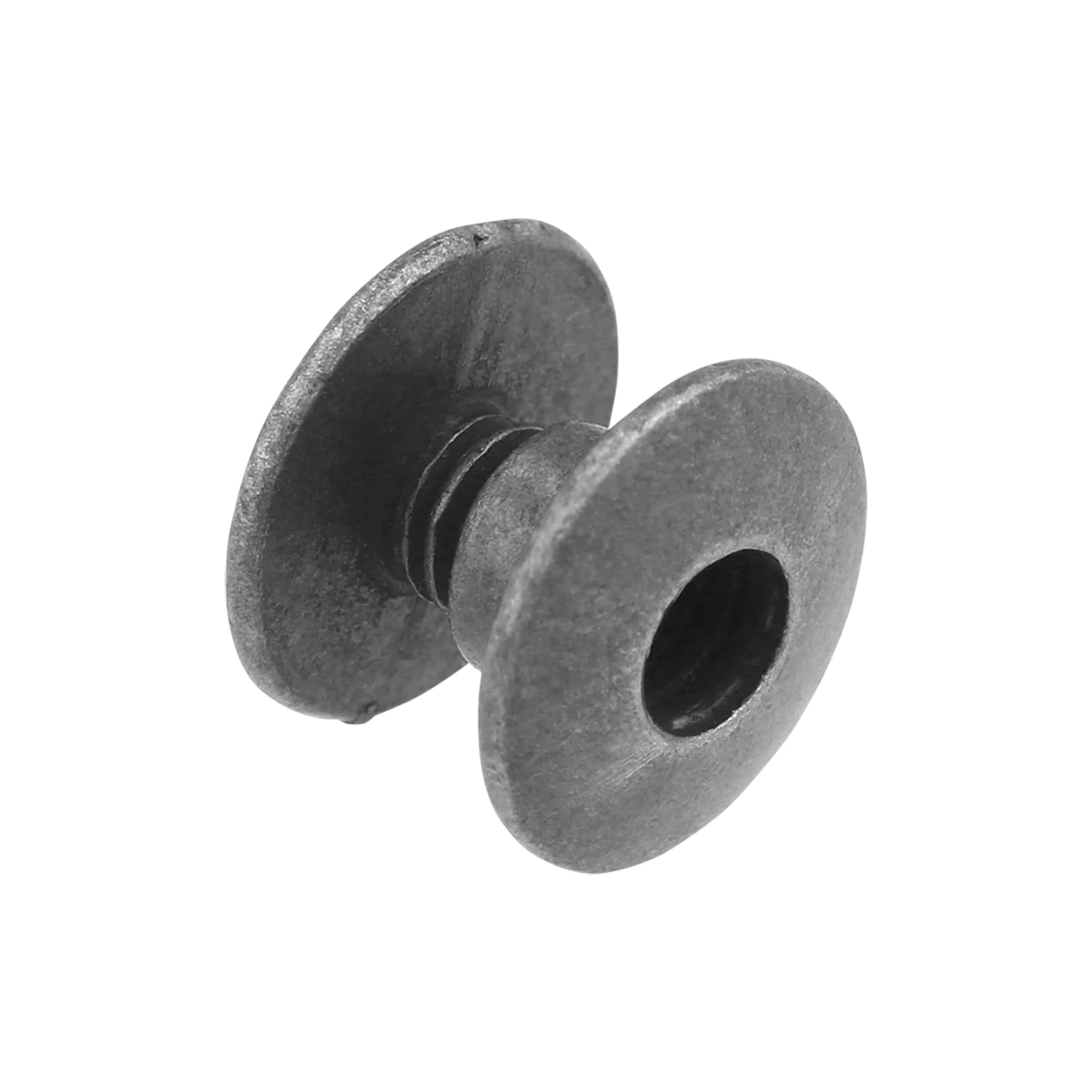 1/8" Nickel, Open Hole Chicago Screw, Solid Brass PK10 - Image 2