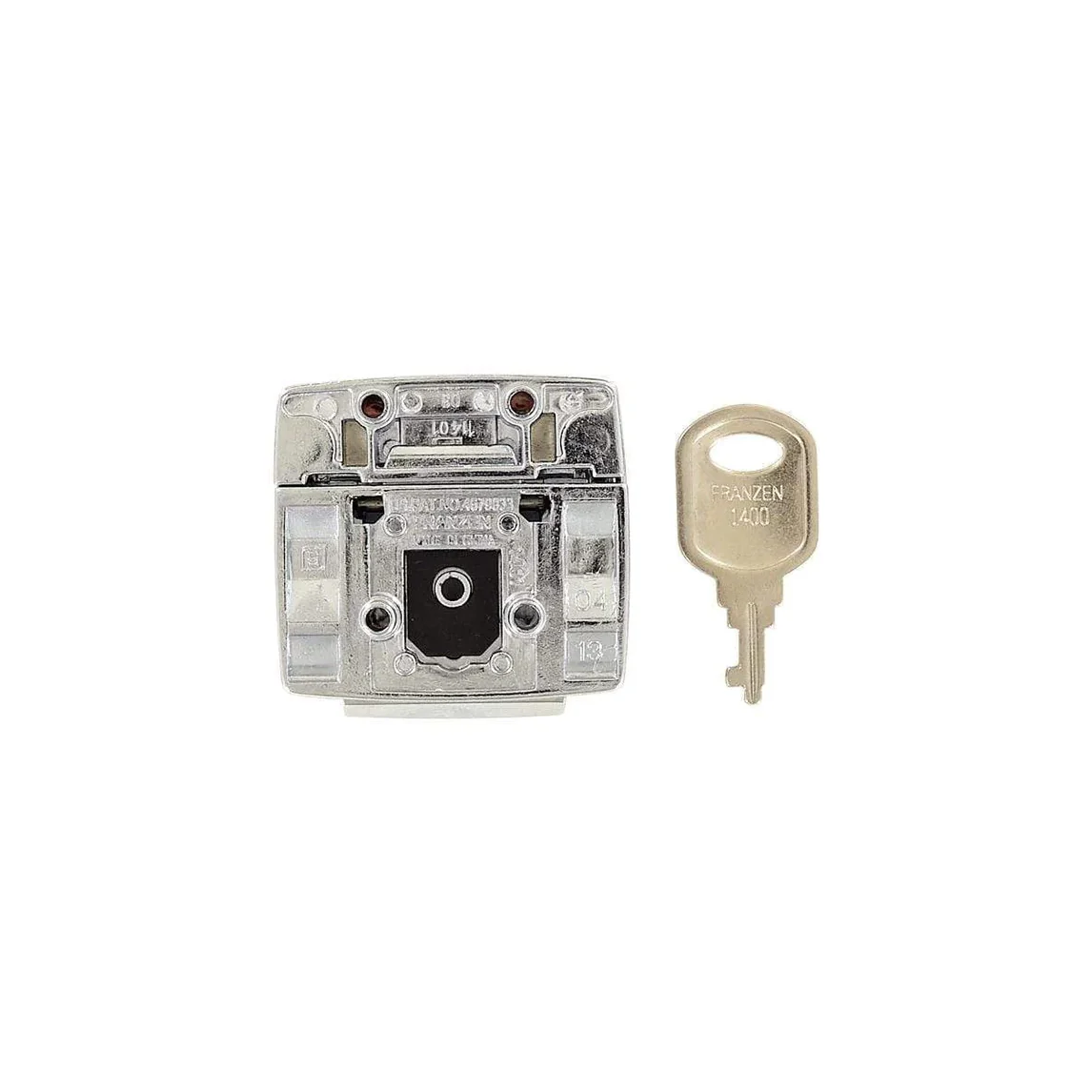 1 13/16" Chrome, Lock, Zinc Alloy - Image 4