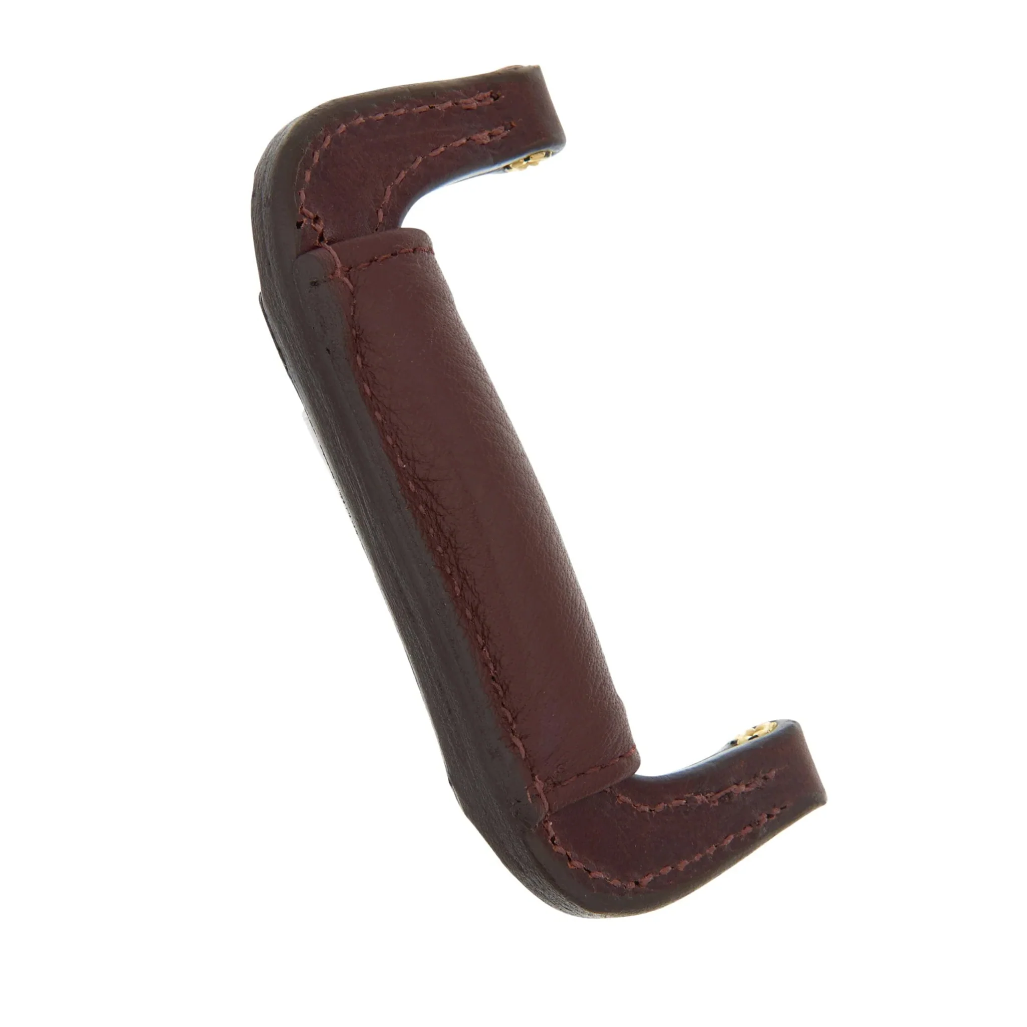 4 1/2" Brown, Padded Post Handle, Leather - Image 4