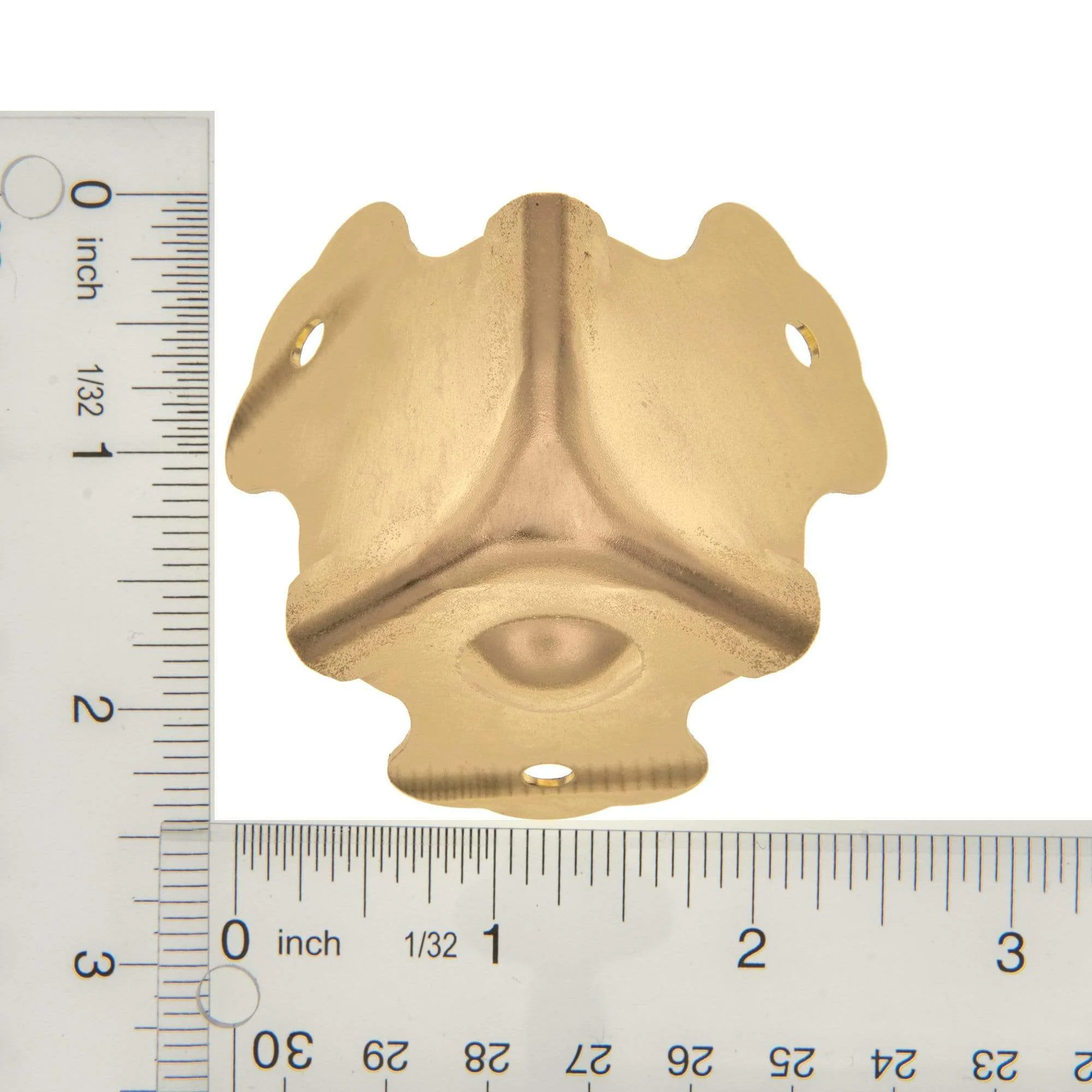 1 3/4" Brass, Trunk Bottom Corner, Steel - Image 5