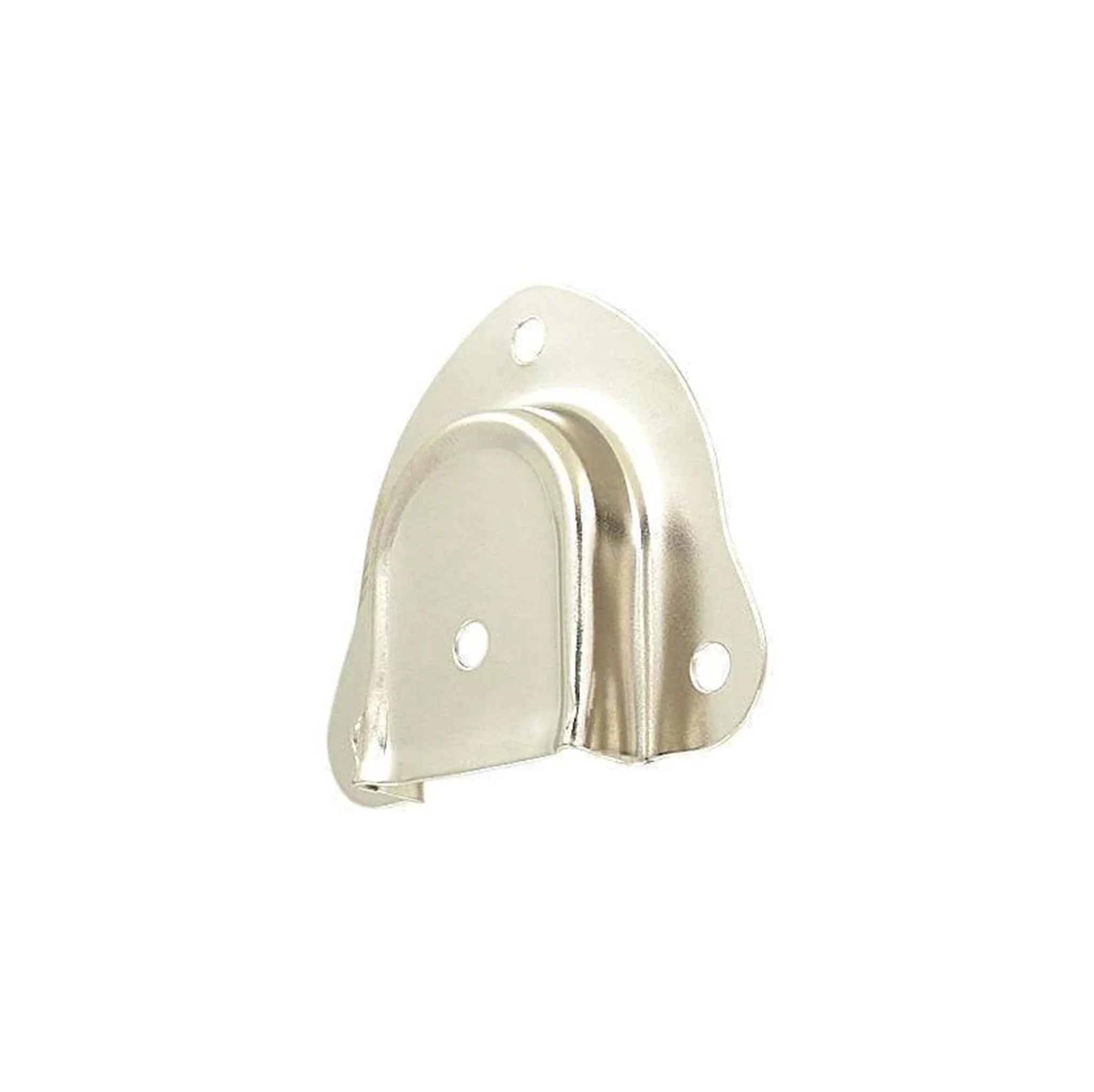 1 1/4" Nickel, Smooth Edge Spade Trunk Handle End Cap, Steel - Image 3
