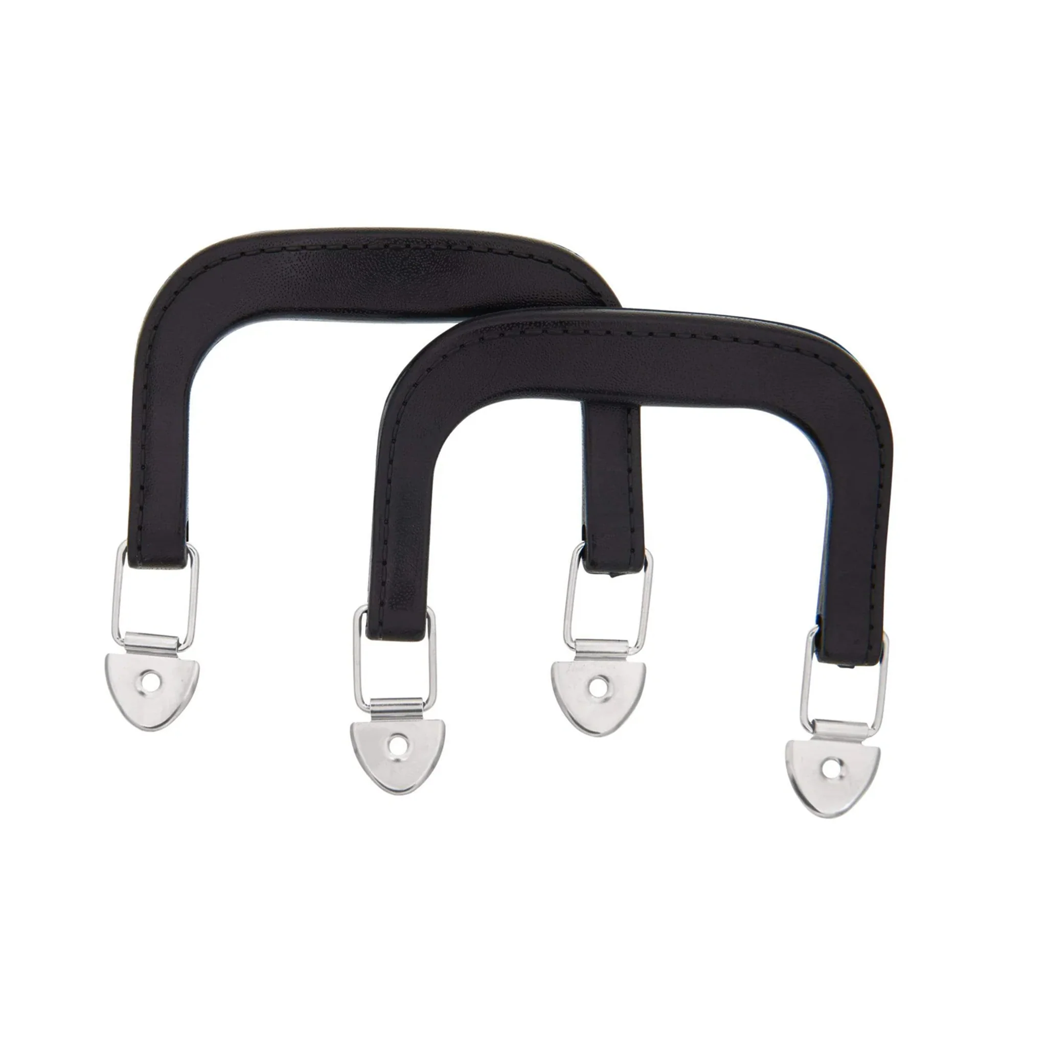 4" Black w/ Nickel, Plastic Double Handle, Zinc Alloy - Image 4