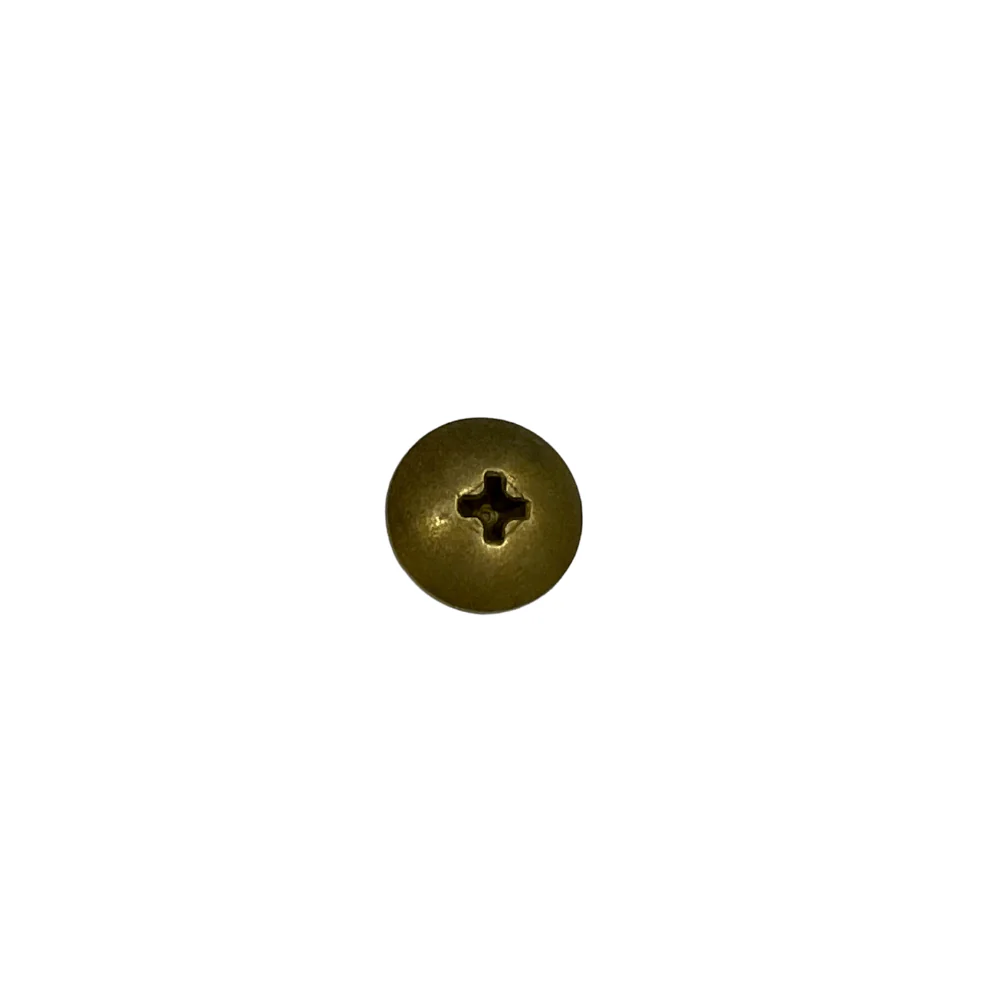 7/16" Antique Brass, Hartmann Screw, Steel - Image 4