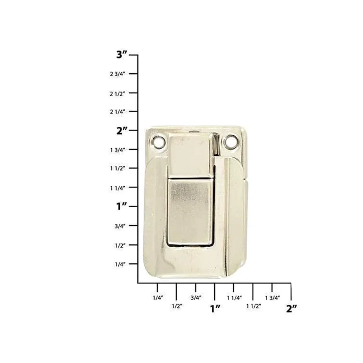 1 1/4" Nickel, Catch Plate, Steel - Image 2