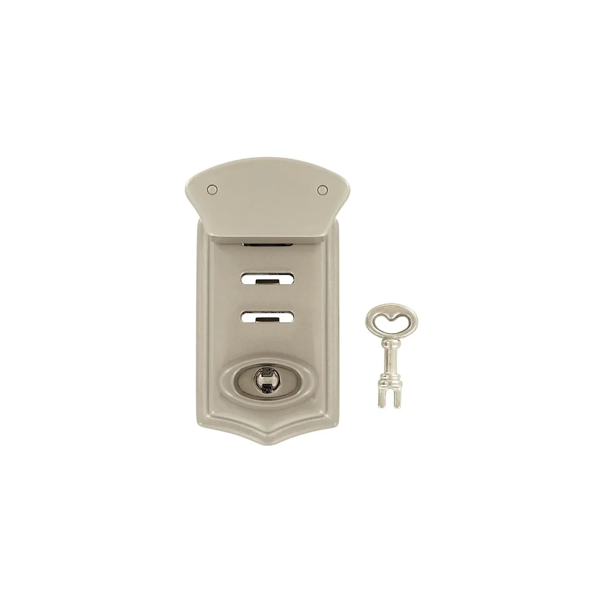 2 7/8" Satin Nickel, 3-Position Flap Lock, Zinc Alloy - Image 3