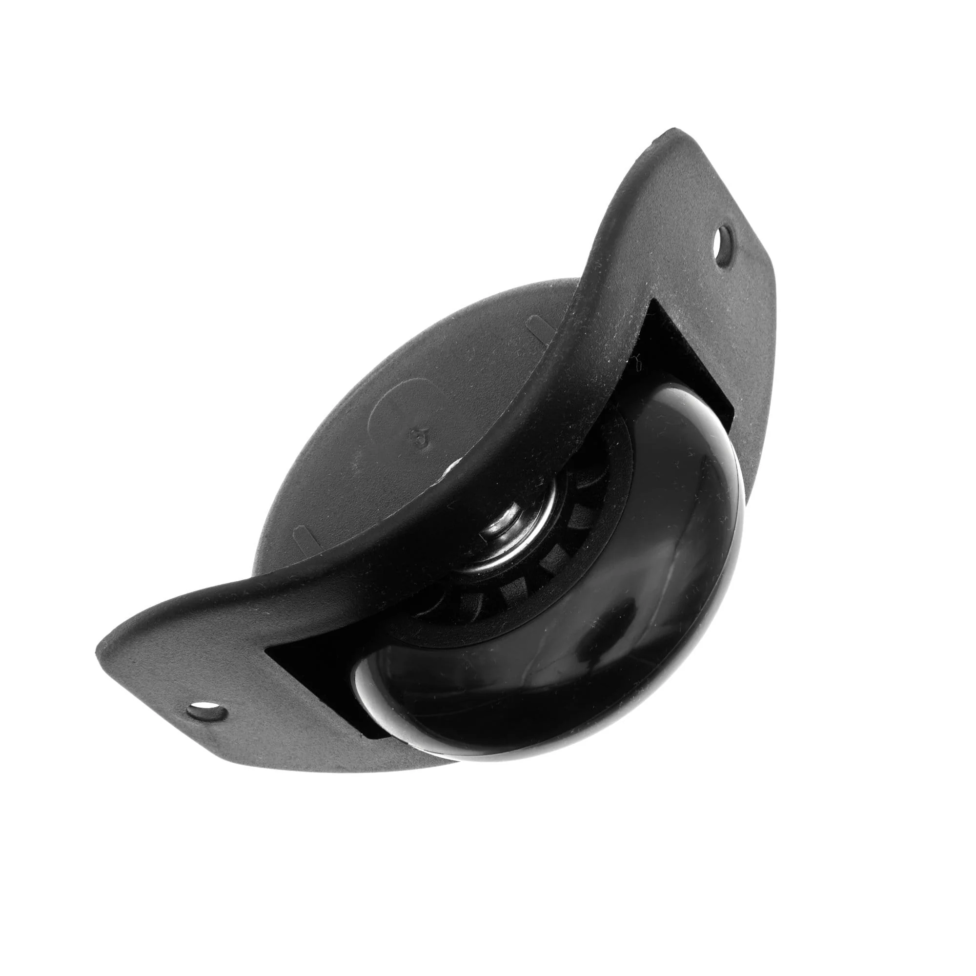 3" Black, Inline Skate Wheel w/ Housing, Plastic - Image 2