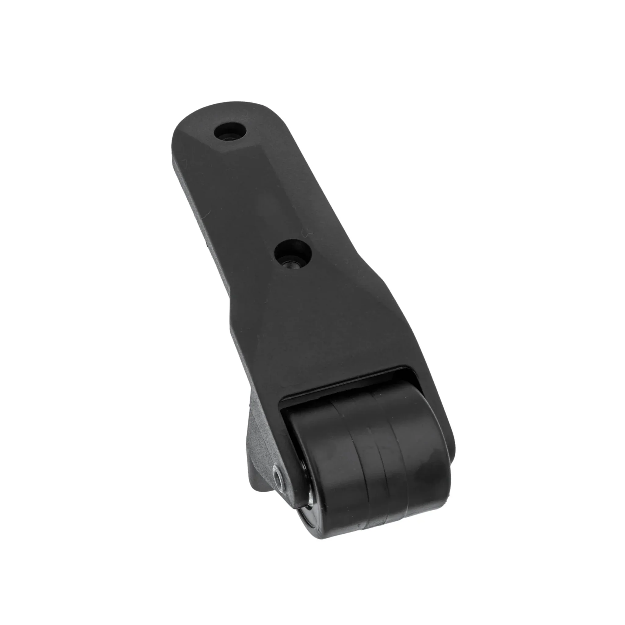 6 1/2" Black, Ball Bearing Wheel w/ Bumper, Plastic - Image 4