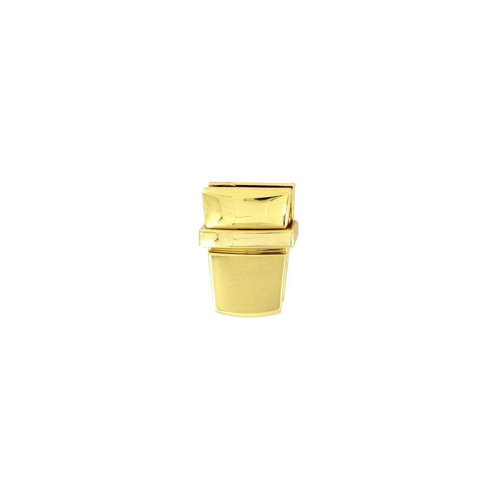 1" Shiny Gold, Tuck Catch, Zinc Alloy - Image 3