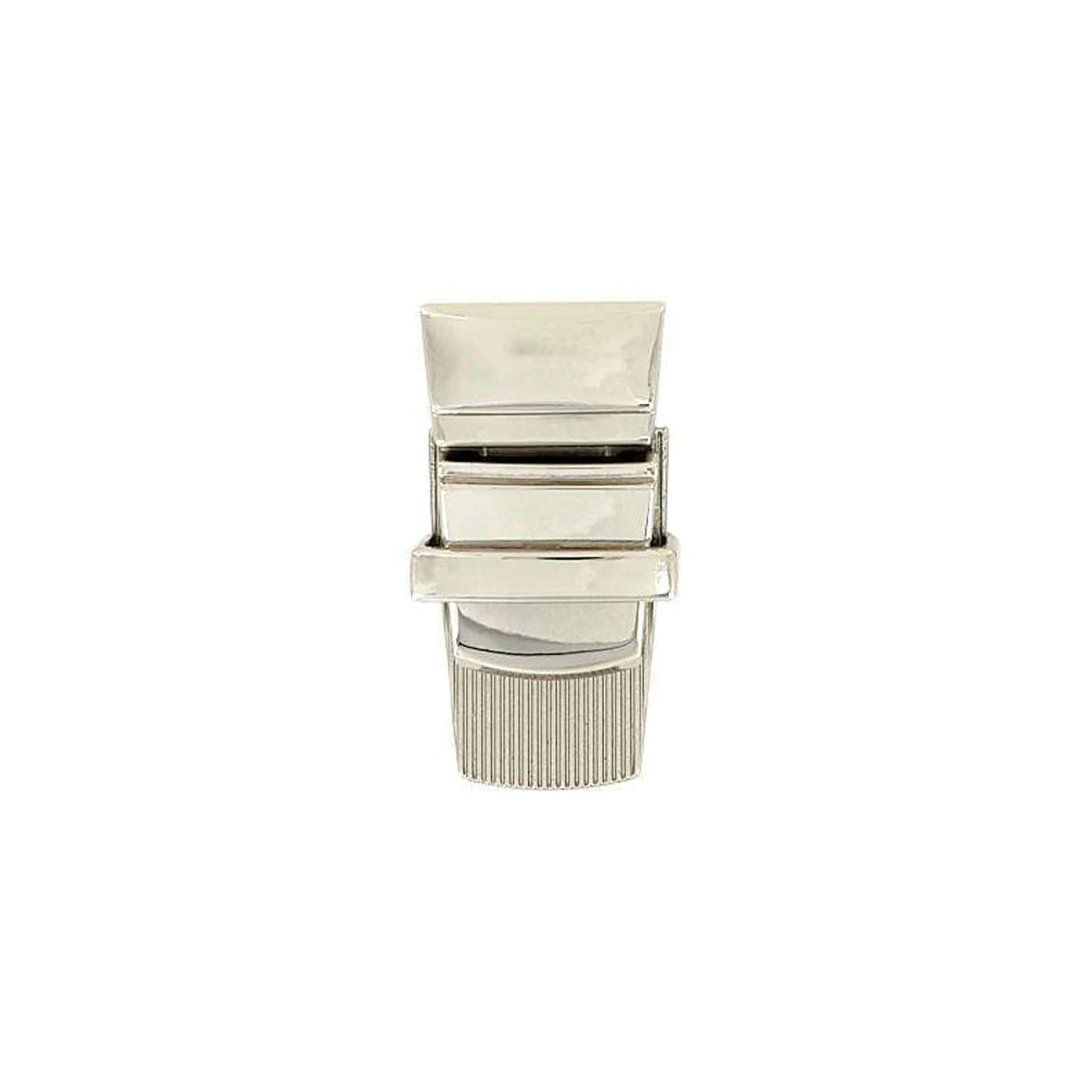 1" Shiny Nickel, Tuck Catch, Zinc Alloy