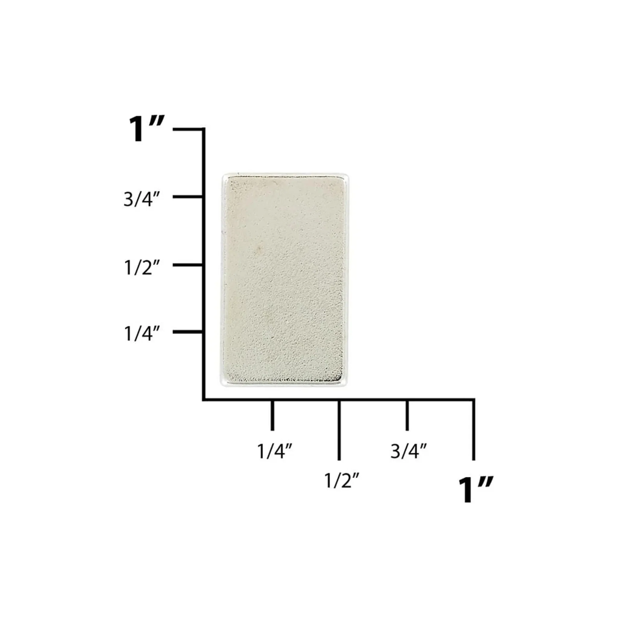 3/4" Silver, High Strength Magnets For Money Clip (Pair) - Image 2