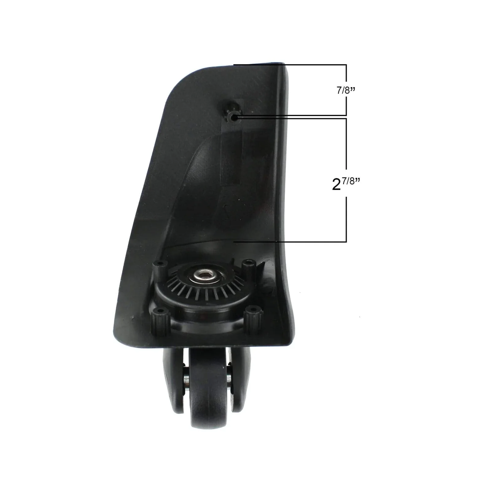 50mm Black, Spinner Wheel with Housing Pair, Plastic - Image 6