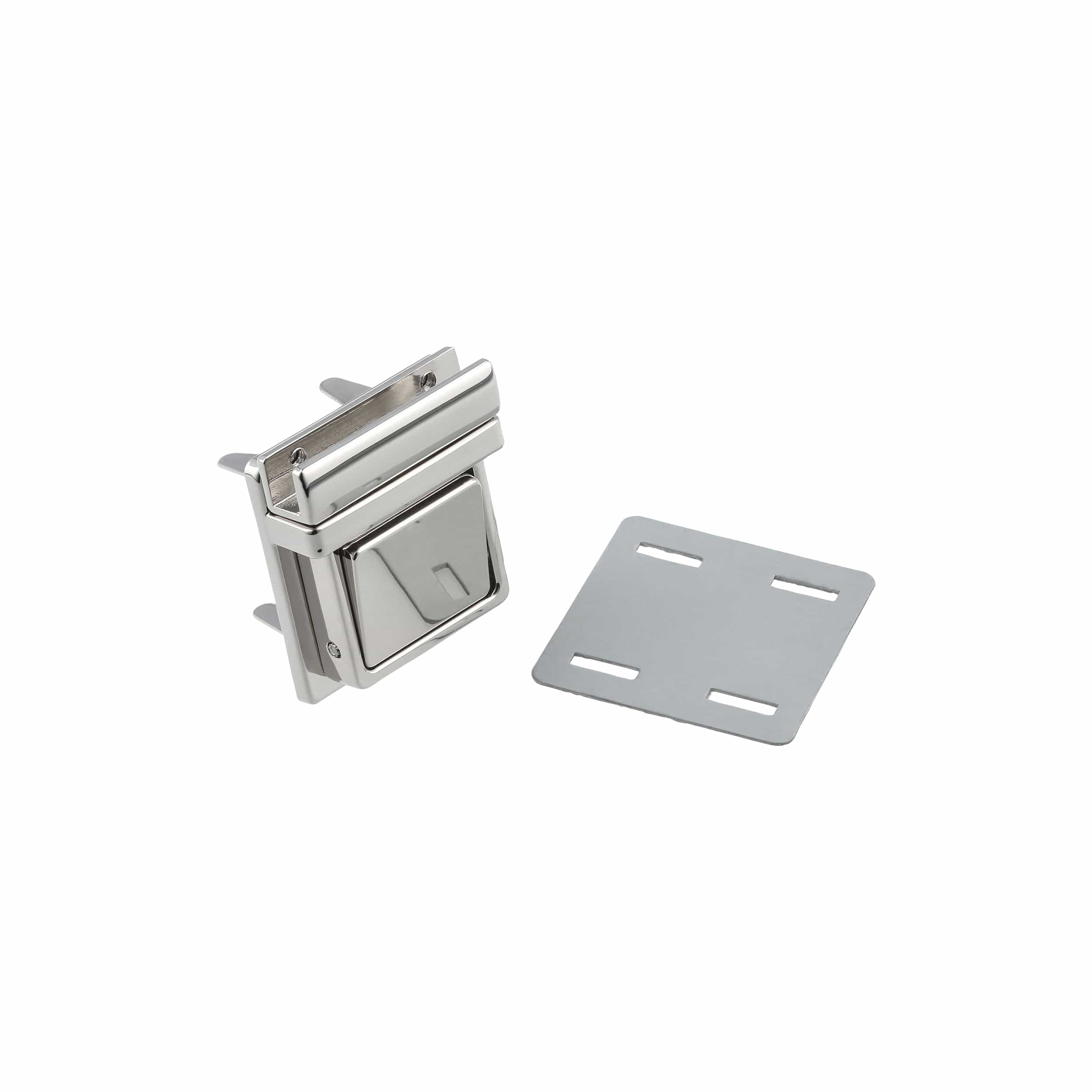 30mm Shiny Nickel, Tuck Catch, Zinc Alloy - Image 4