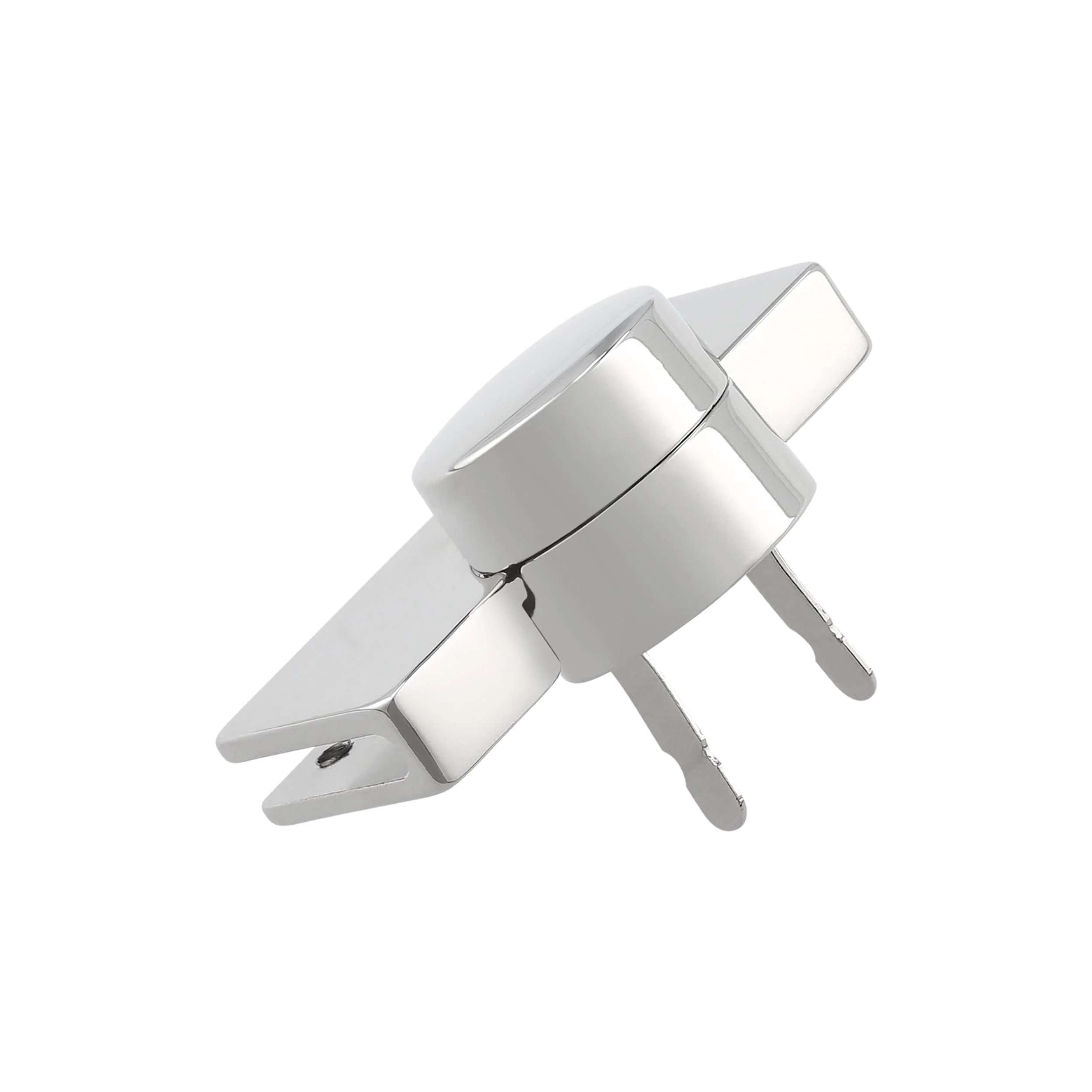 22mm Shiny Nickel, Turn Lock, Zinc Alloy - Image 2