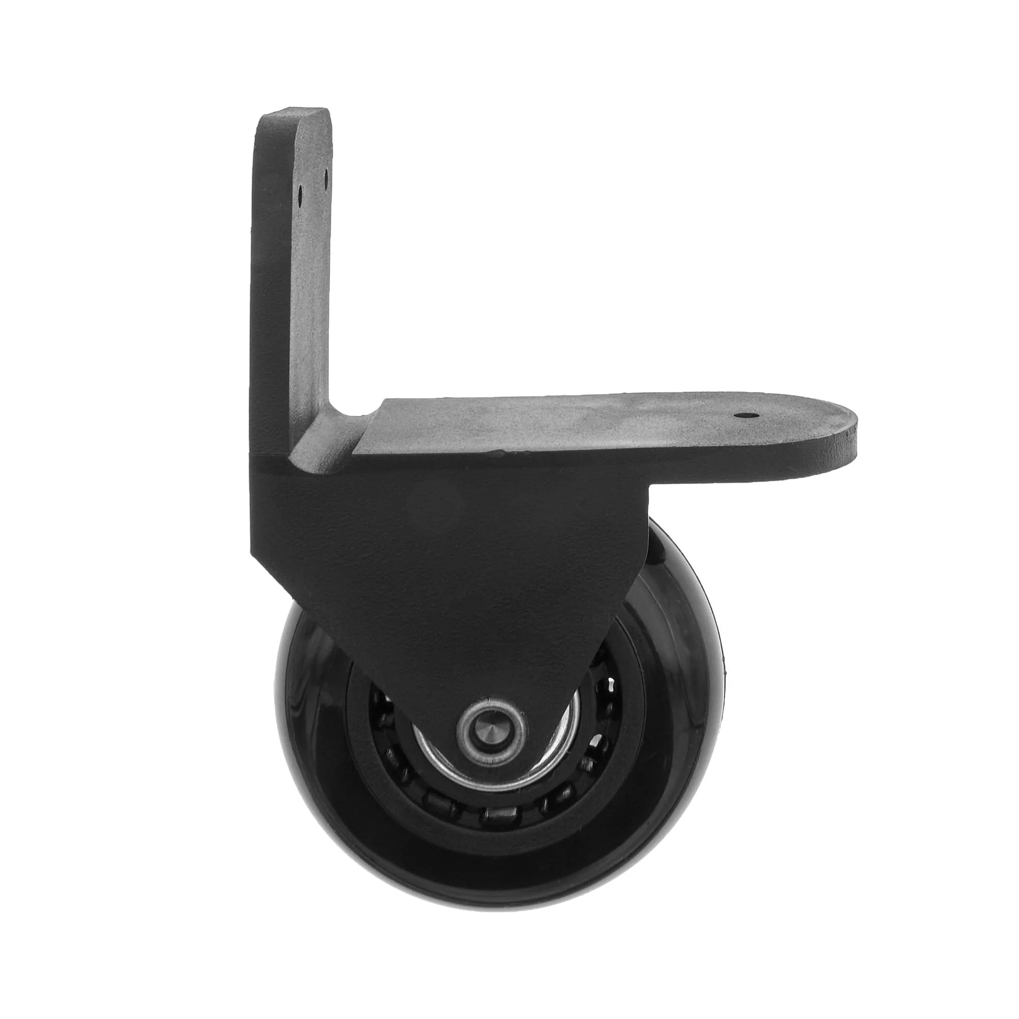 3" Black, Inline Skate Wheel with Housing, Plastic