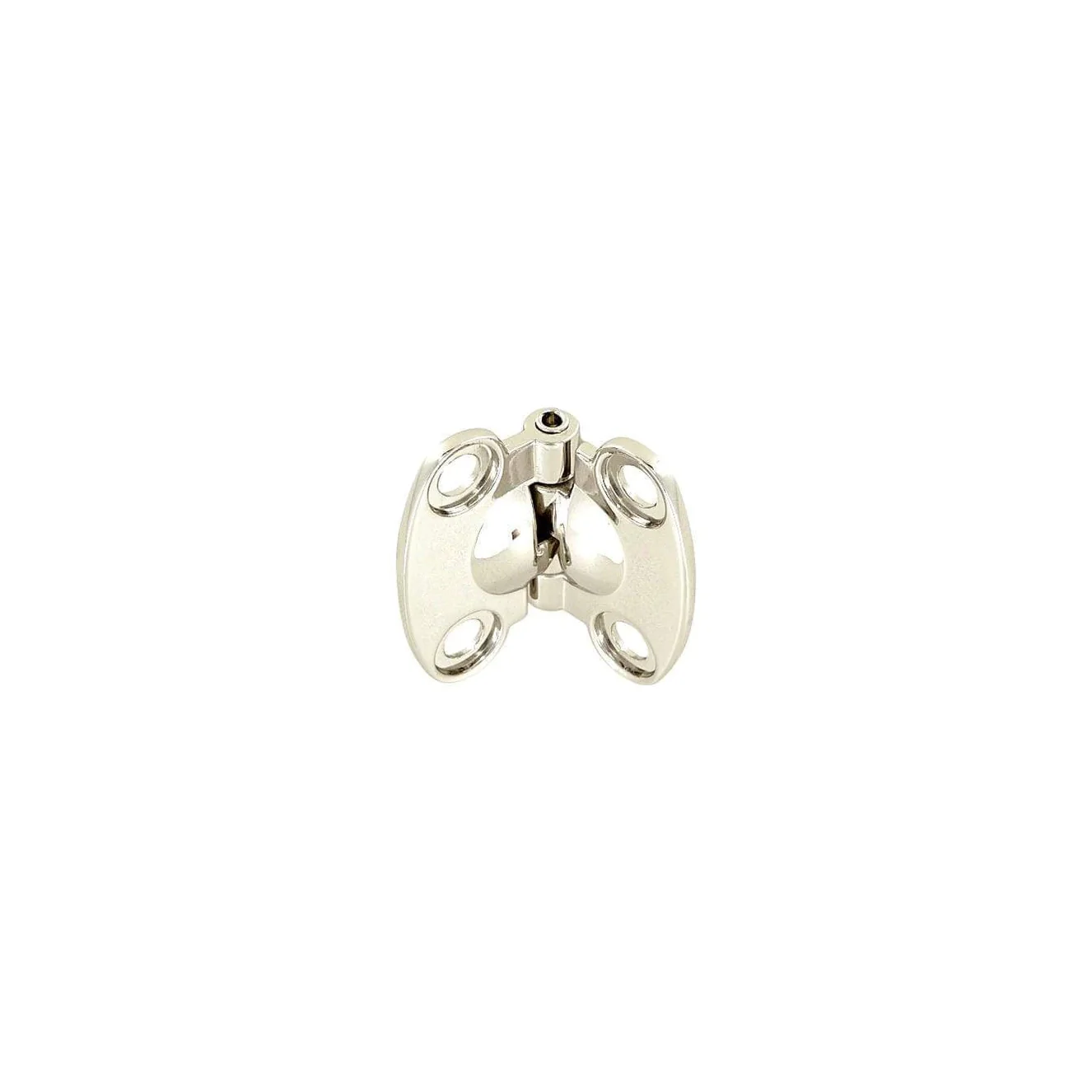 1 1/2" Nickel, Cast Hinge, Zinc Alloy