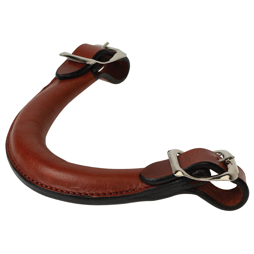 5" Brown, Emergency Handle, Leather - Image 2