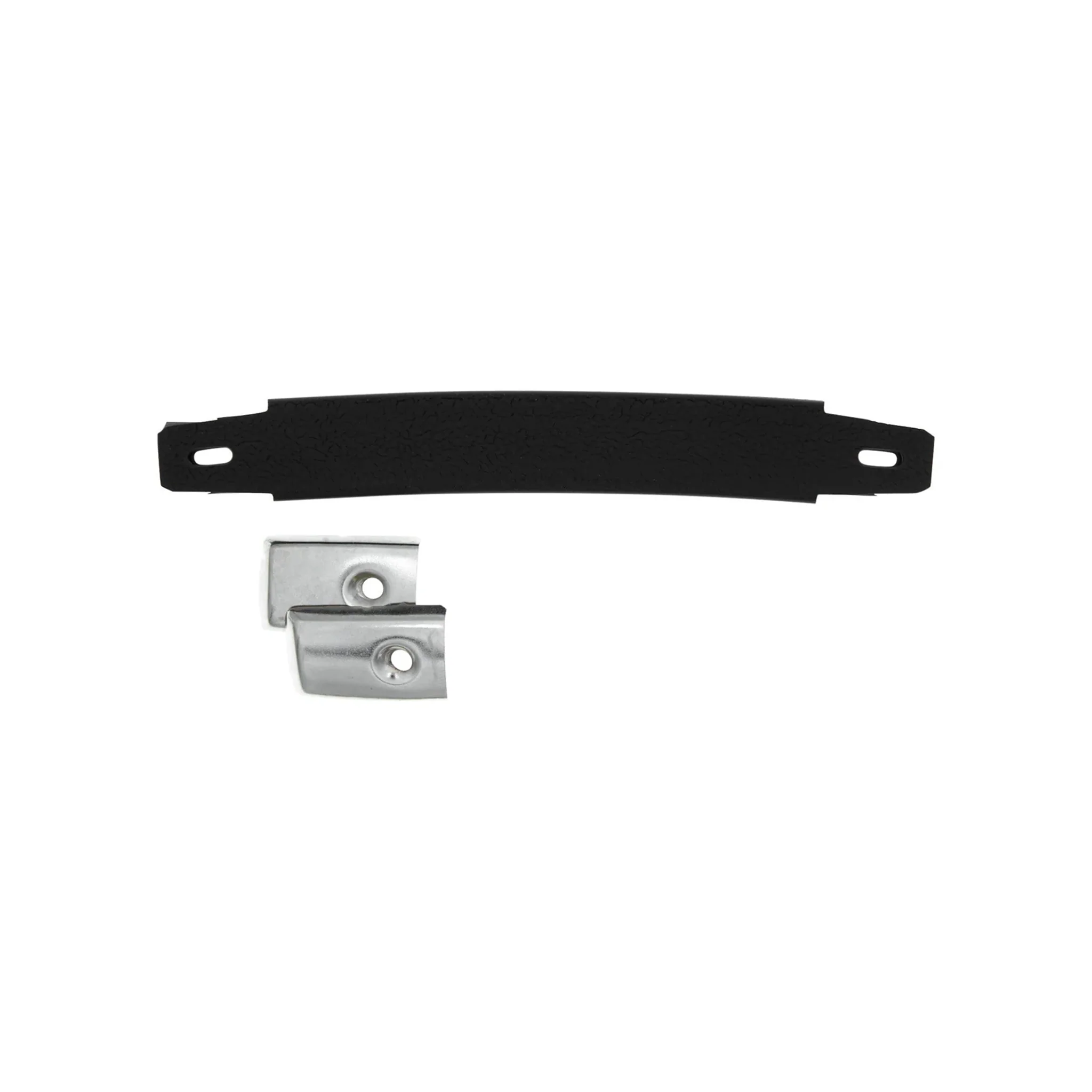 8 1/2" Black, Handle With Nickel Hardware, Vinyl - Image 4