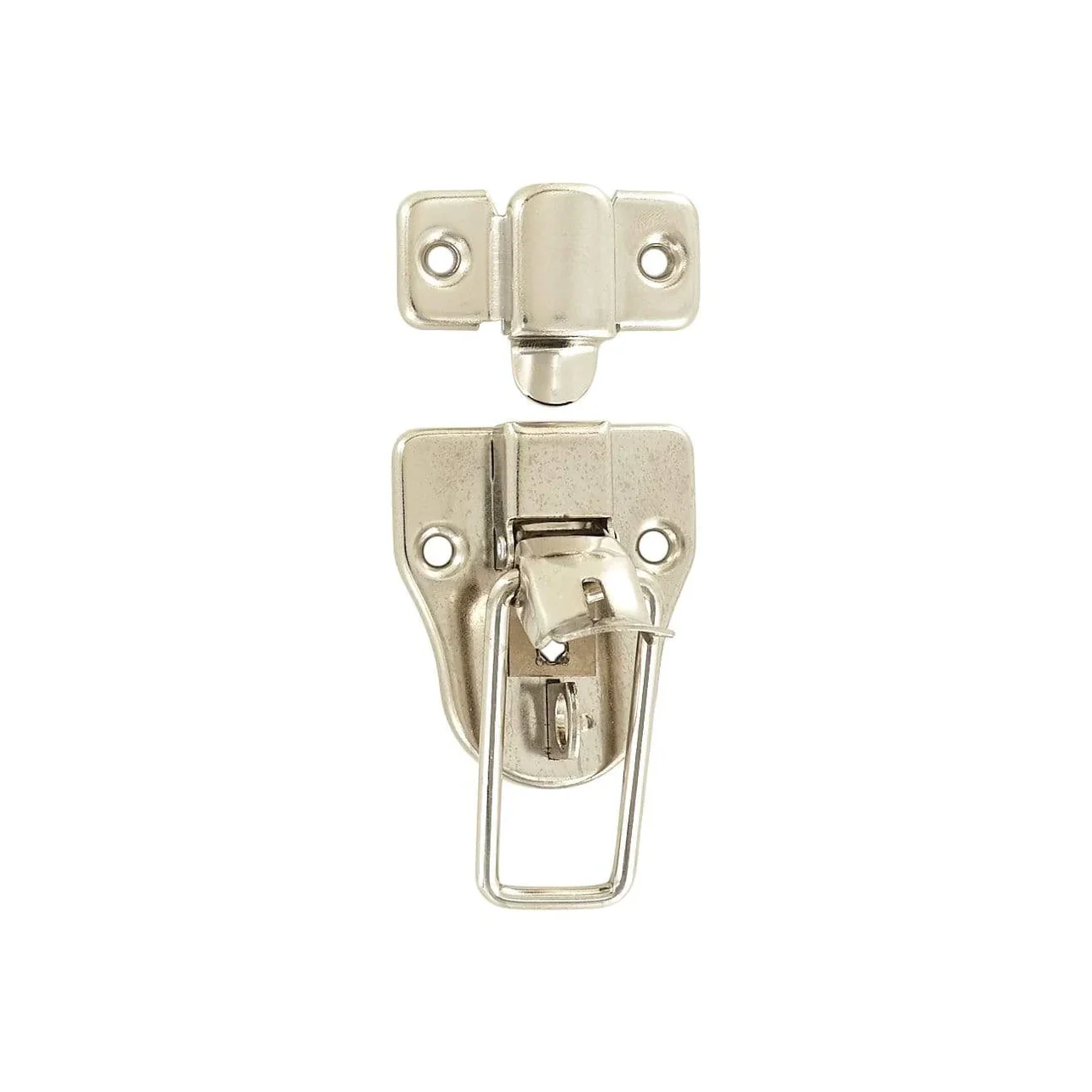 3" Nickel, Drawbolt w/ Padlock Loop, Steel - Image 5
