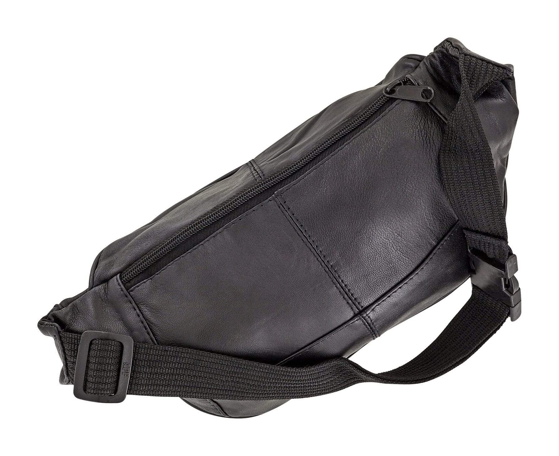 11" Black, Fanny Pack, Sheep Leather - Image 3