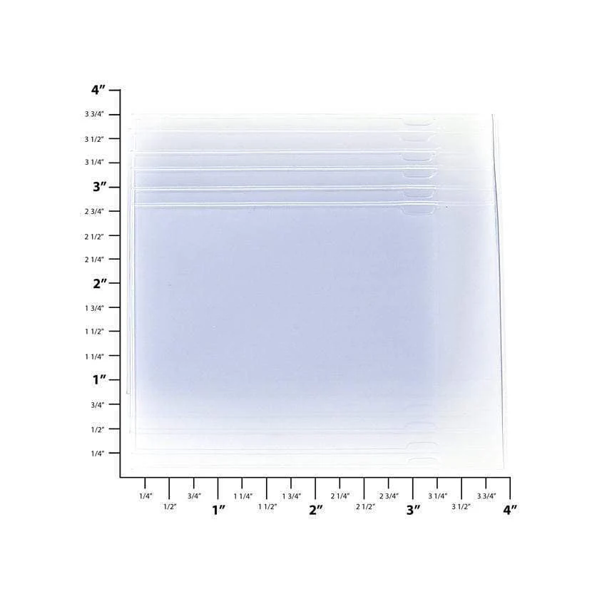 3 5/8" Frosted Vinyl, Wallet Insert, Vinyl - Image 3