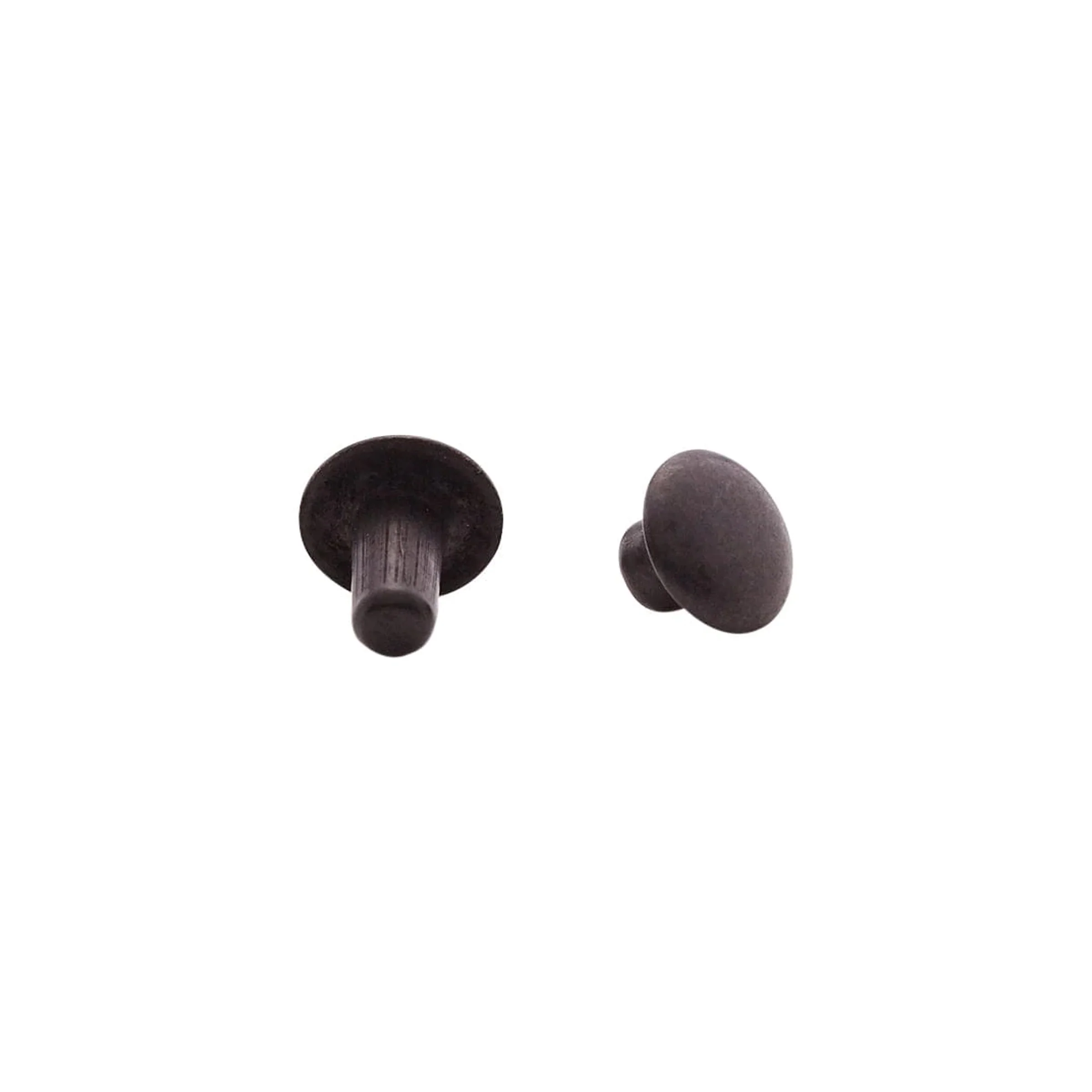 7mm Black, Single Cap Jiffy Rivet, Solid Brass-100ct - Image 2