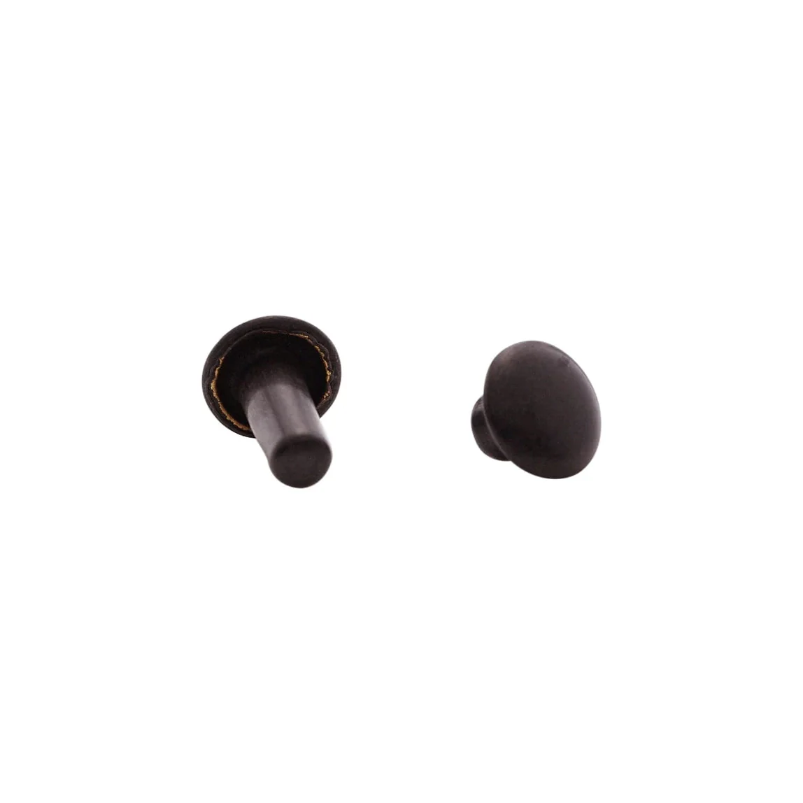 9mm Black, Double Cap Jiffy Rivets, Solid Brass-100ct - Image 2