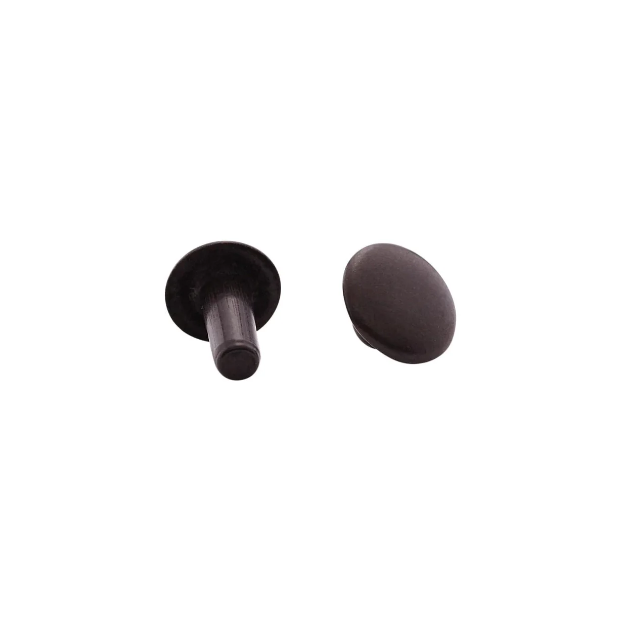 9mm Black, Single Cap Jiffy Rivet, Solid Brass- 100pk - Image 2