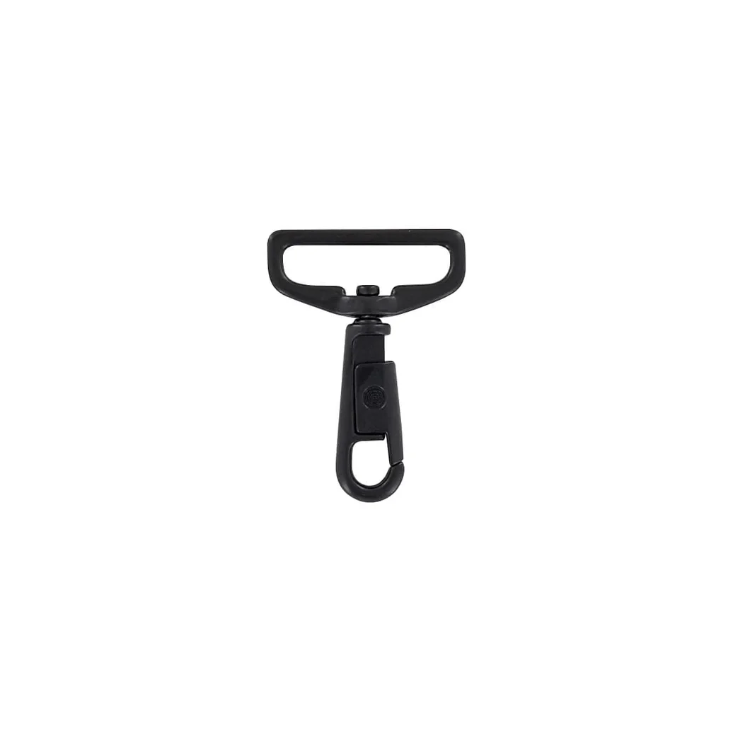 1 1/2" Matte Black, Swivel Snap Hook, Zinc Alloy - Image 4