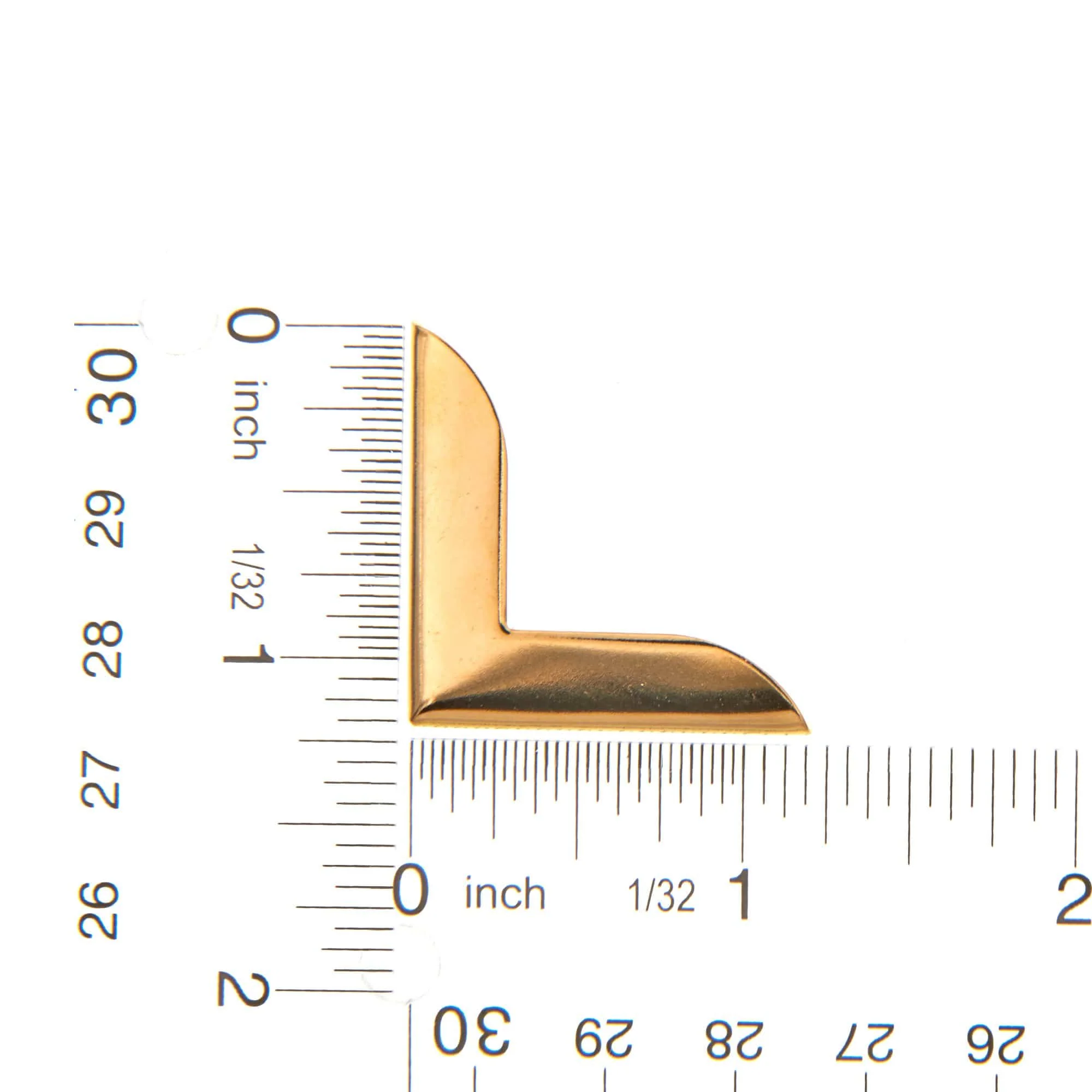 1 1/8" Gold, Bag/Case Corner, Zinc Alloy - Image 2