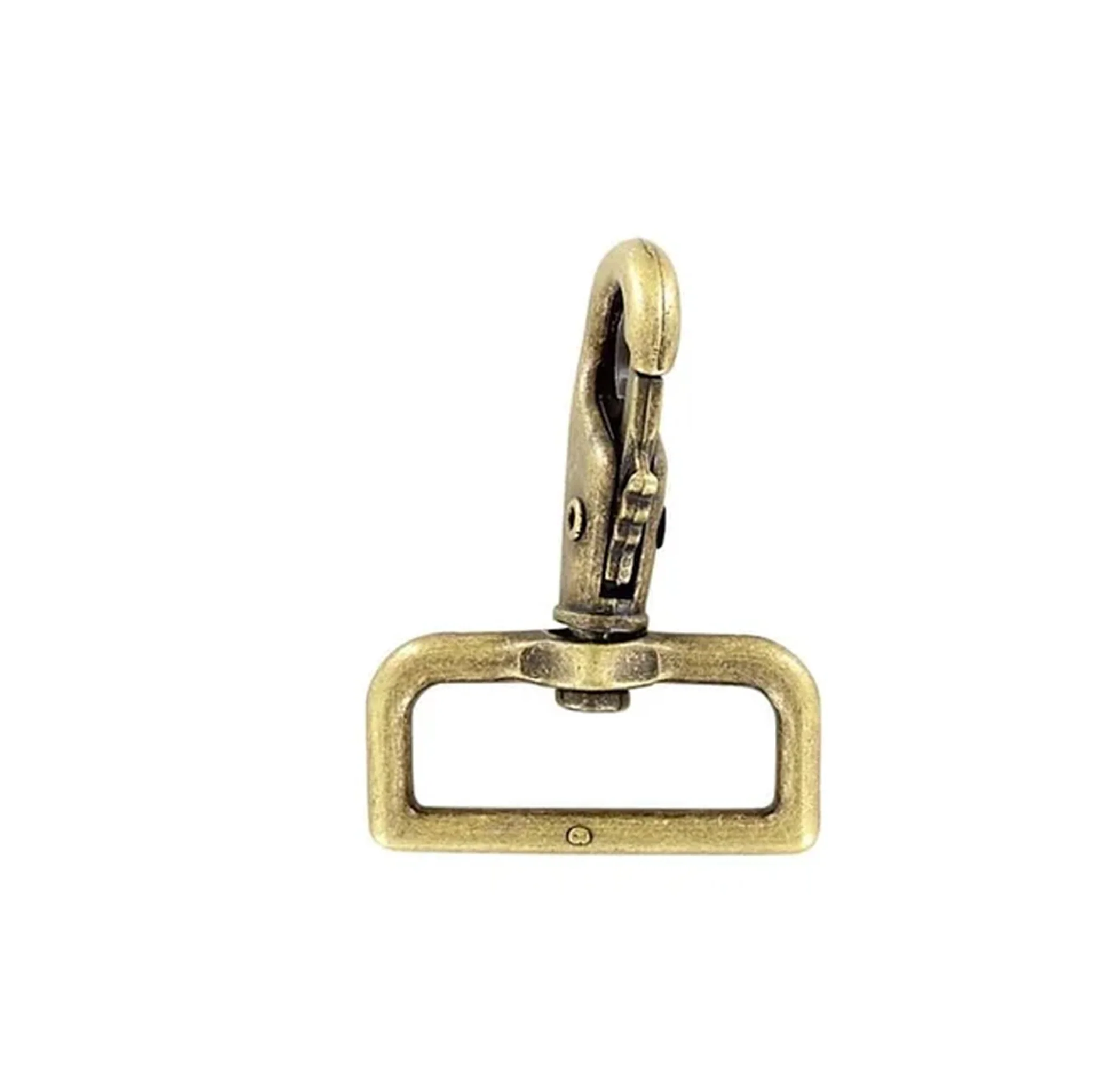1 1/2" Antique Brass, 2 7/16" Lever Swivel Snap Hook, Zinc Alloy - Image 3