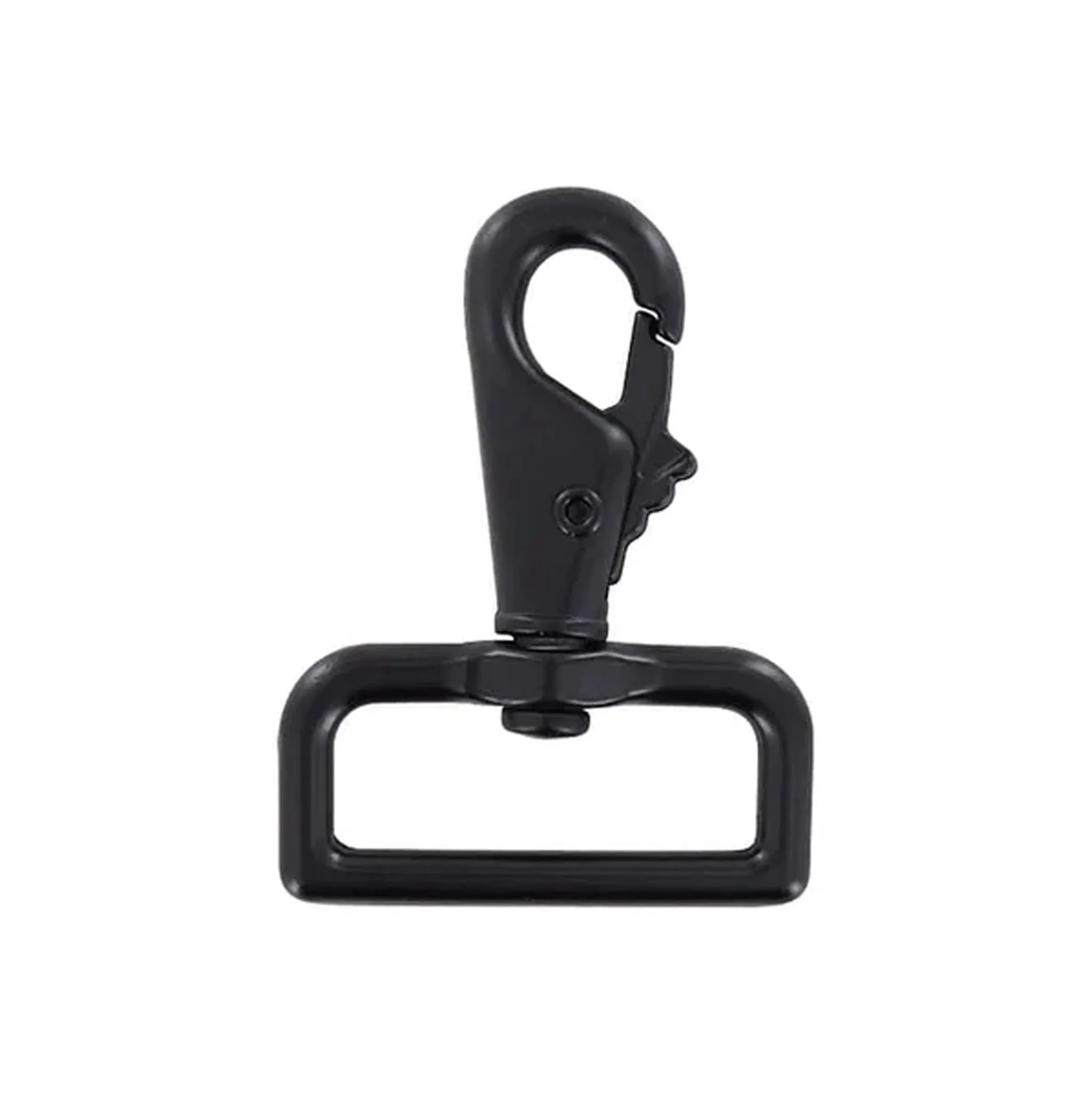 1 1/2" Matte Black, Lever Swivel Snap Hook, Zinc Alloy - Image 3